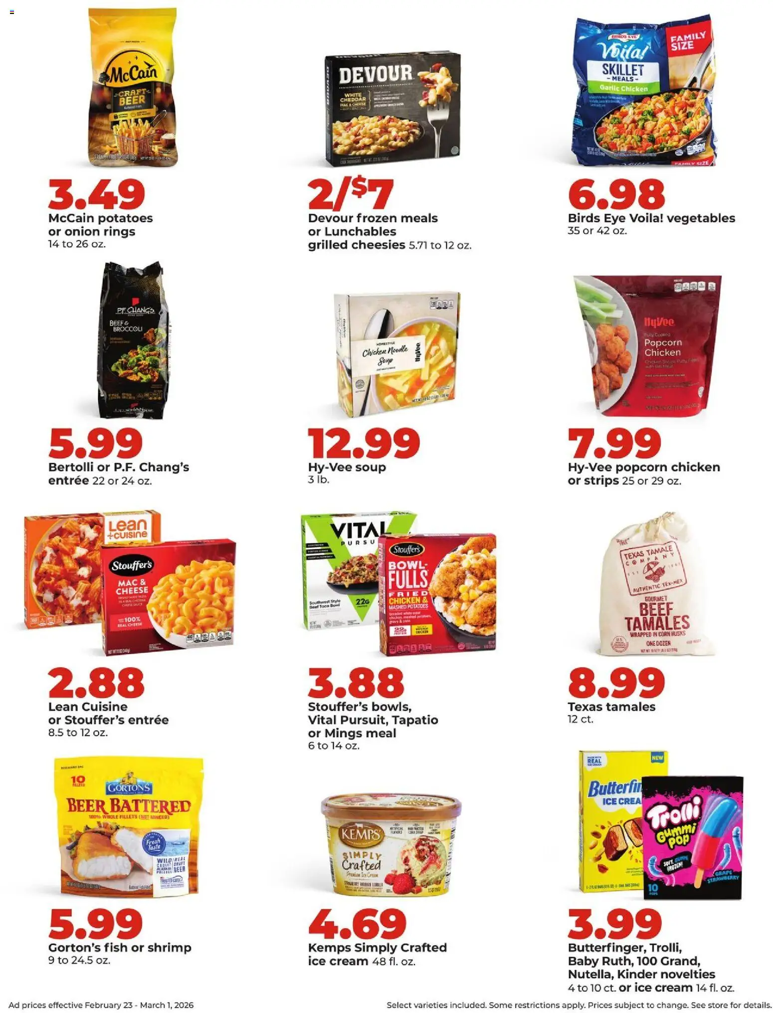 HyVee Weekly Ad - valid from 23.02.2026 | Page: 31 | Products: Corn, Potatoes, Vegetables, Onion