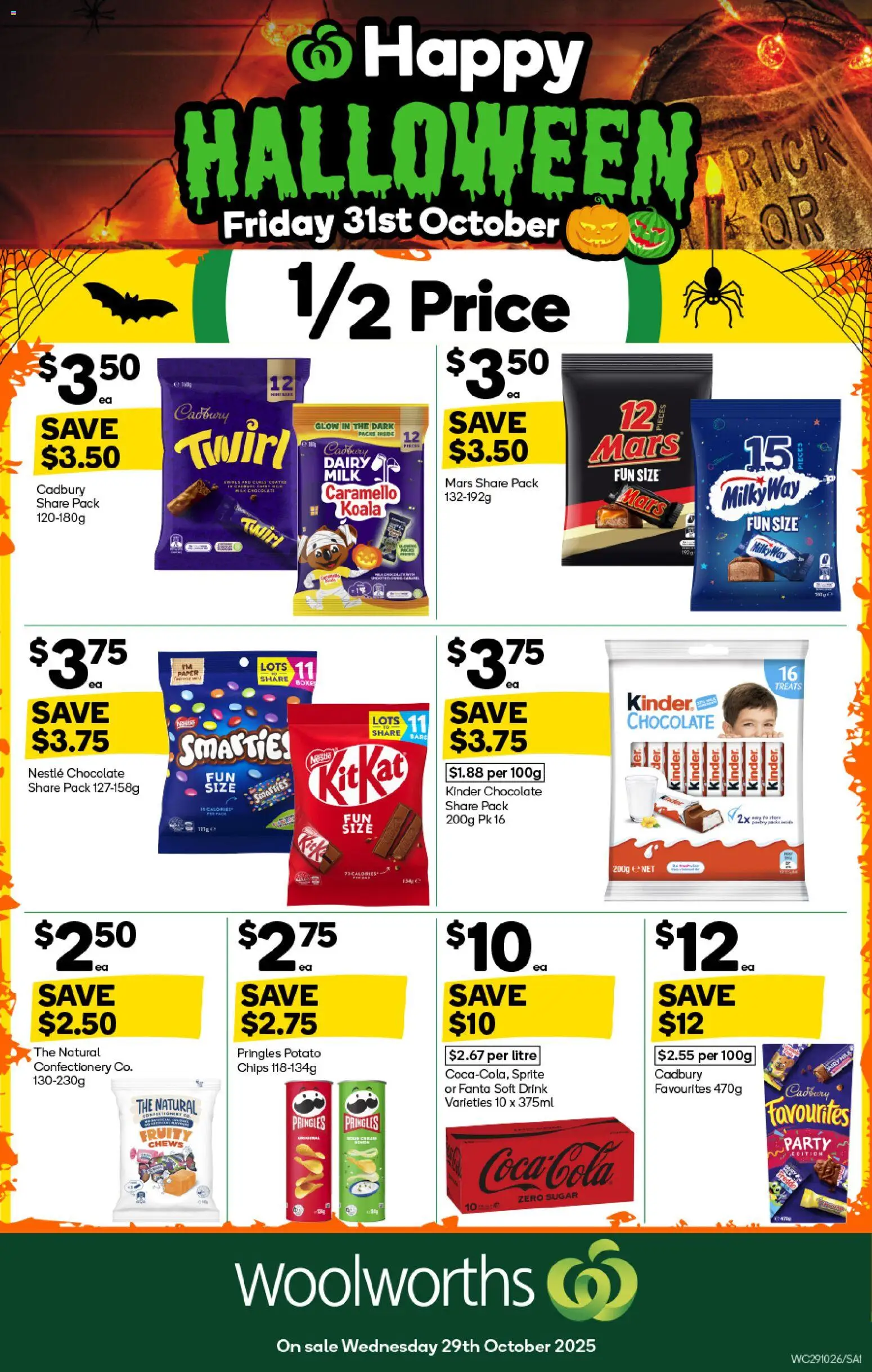 Woolworths catalogue - valid from 29.10.2025 | Page: 1 | Products: Dairy, Chocolate, Chips, Cream