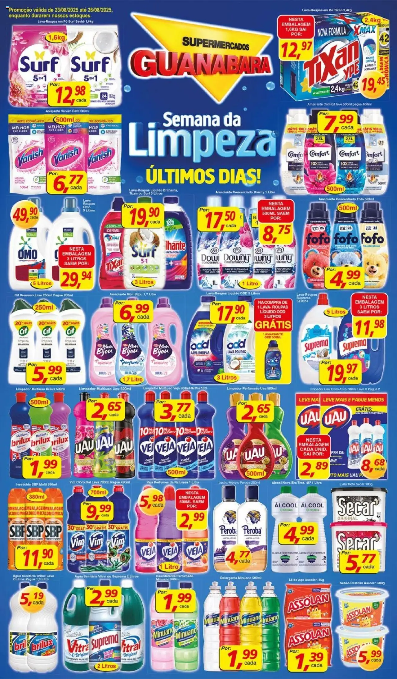 Supermercados Guanabara Folheto - válido de 23.08.2025 | Página: 6 | Produtos: Perfume, Pó, Inseticida, Água sanitária