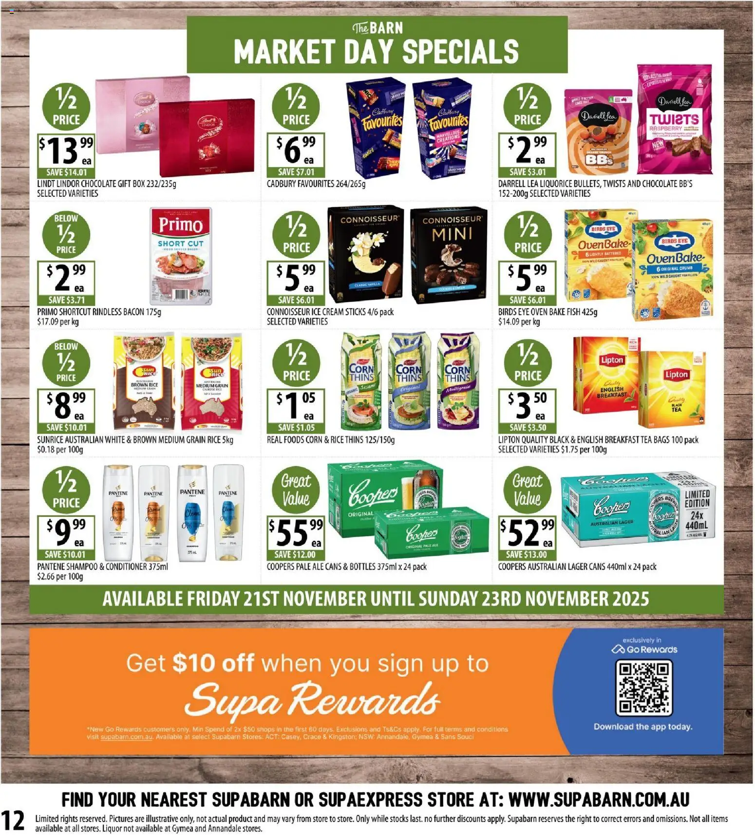 Supabarn catalogue - valid from 19.11.2025 | Page: 12 | Products: Chocolate, Cream, Ice cream, Raspberry