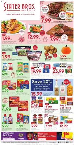 Preview of Stater Bros weekly ads valid from 22.10.2025