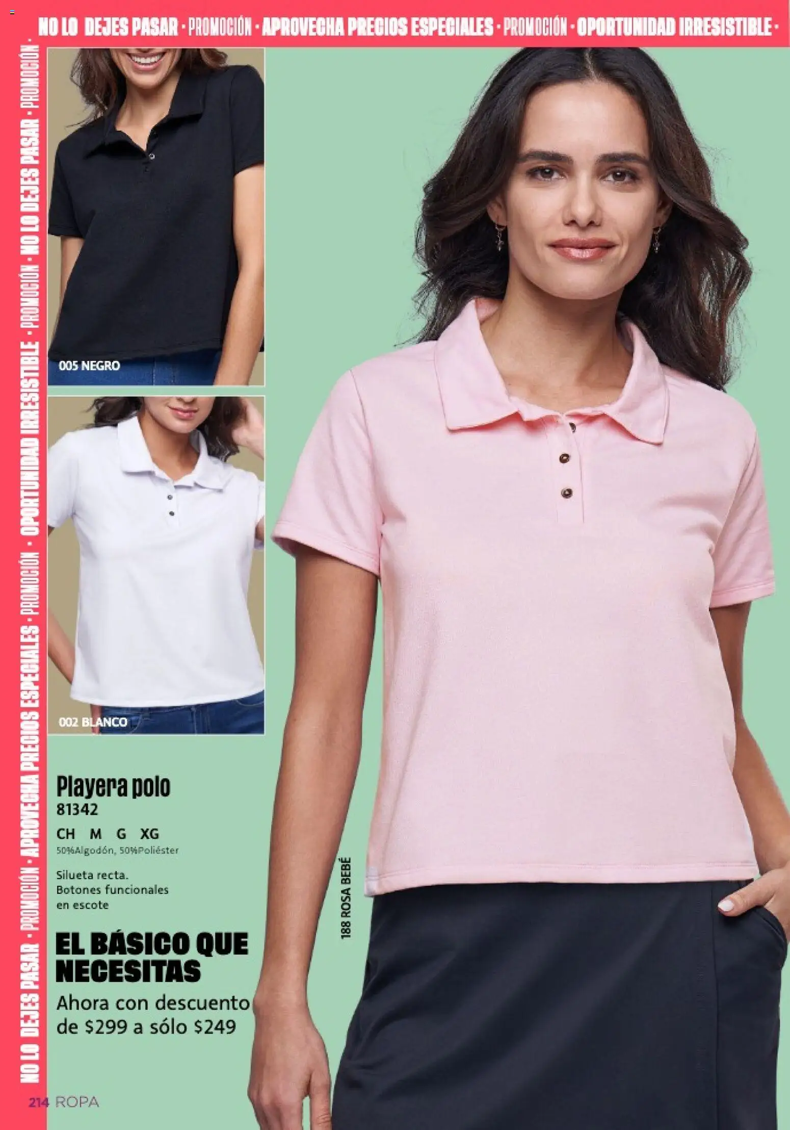 Nuevas ofertas de Ilusión válidas en toda la República Mexicana desde el 01.02.2026. ¡Encuentra las mejores ofertas en Ilusión catálogo Primavera! | Página: 216 | Productos: Ropa, Playera