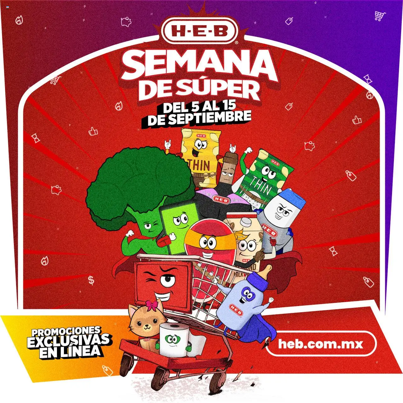 Nuevas ofertas de H-E-B válidas en toda la República Mexicana desde el 05.09.2025. ¡Encuentra las mejores ofertas en H-E-B - Folleto Semana de Súper! | Página: 1
