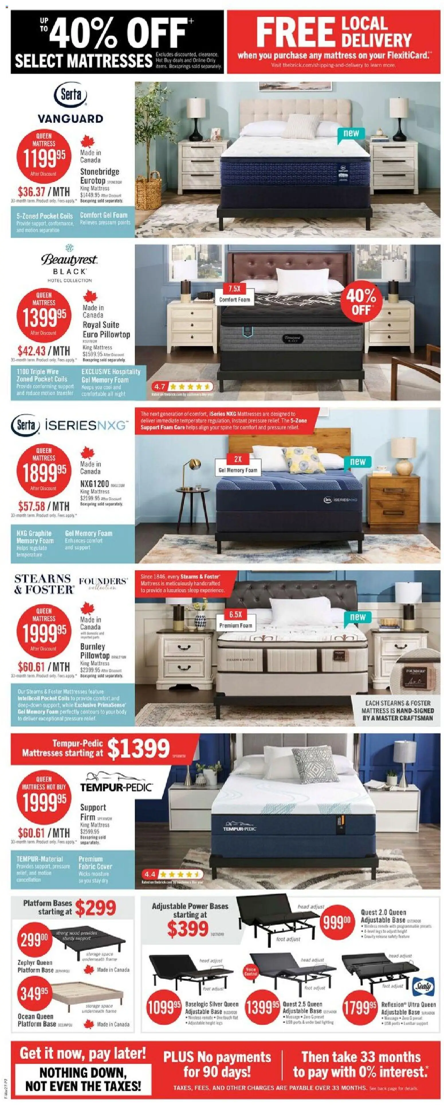 The Brick flyer valid from 26.03.2026 | Page: 11 | Products: Bed, Mattress