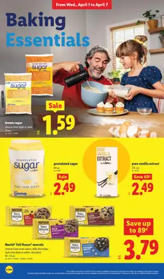 Preview of Lidl weekly ads valid from 01.04.2026 | Page: 10 | Products: Milk, Chocolate, Sugar, Chocolate Chip