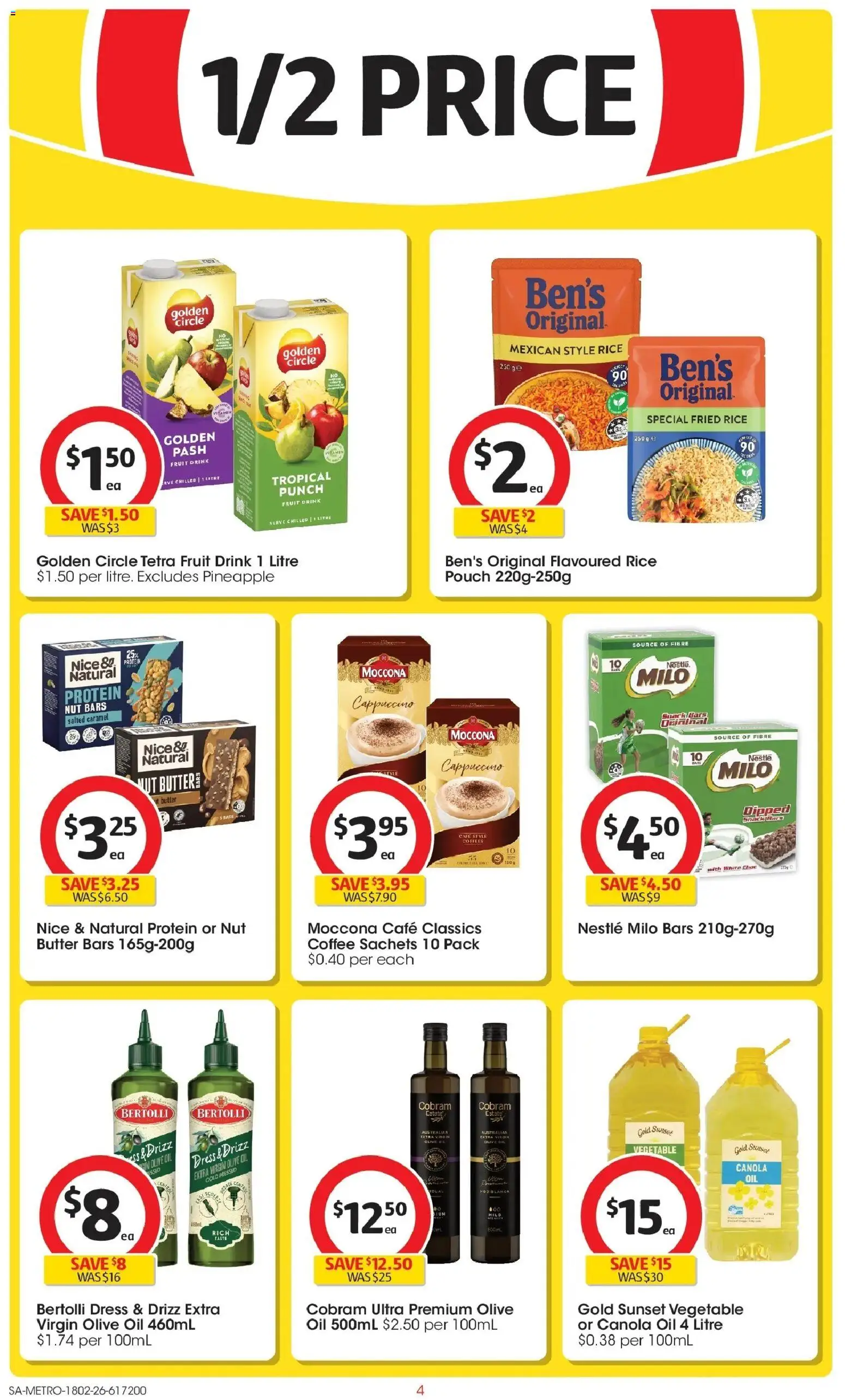 Coles catalogue - valid from 18.02.2026 | Page: 4 | Products: Butter, Pineapple, Gin, Olive oil