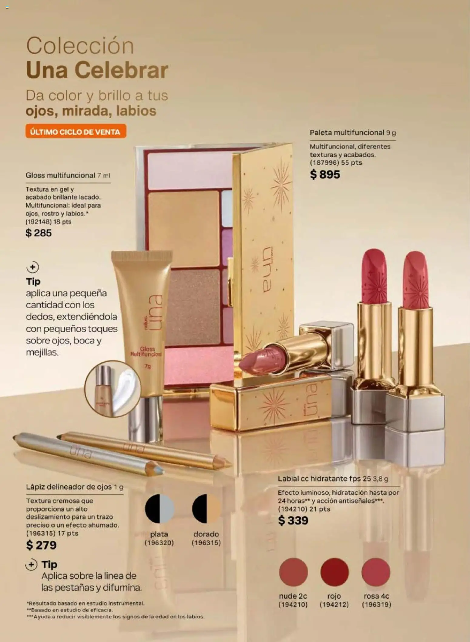 Nuevas ofertas de Natura válidas en toda la República Mexicana desde el 20.02.2026. ¡Encuentra las mejores ofertas en Natura campaña 4 2026! | Página: 50 | Productos: Paleta, Brillo, Delineador, Sobre