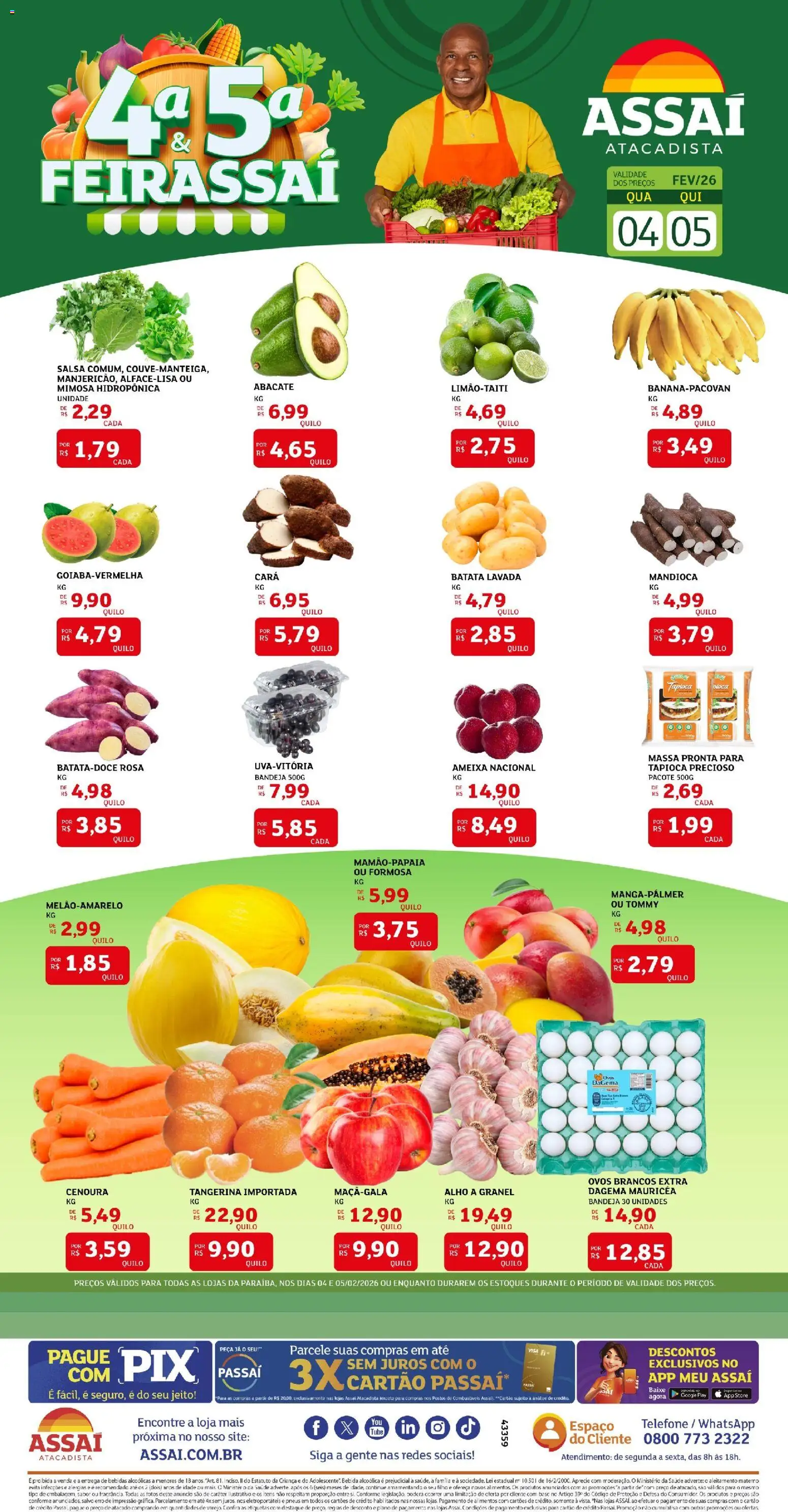 Assaí Atacadista Folheto - válido de 04.02.2026 | Página: 1