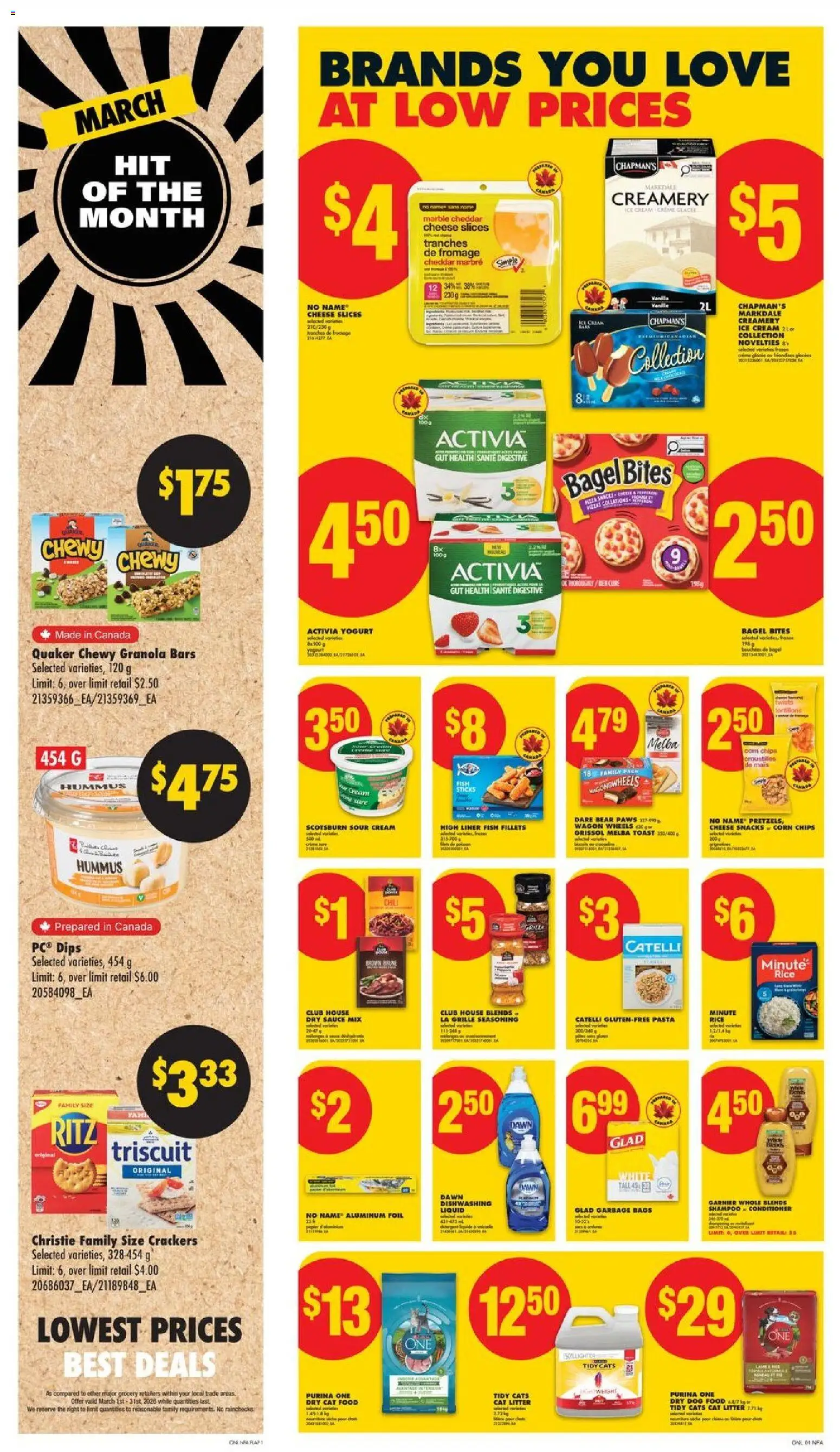No Frills flyer valid from 05.03.2026 | Page: 5 | Products: Sour cream, Pasta, Conditioner, Yogurt