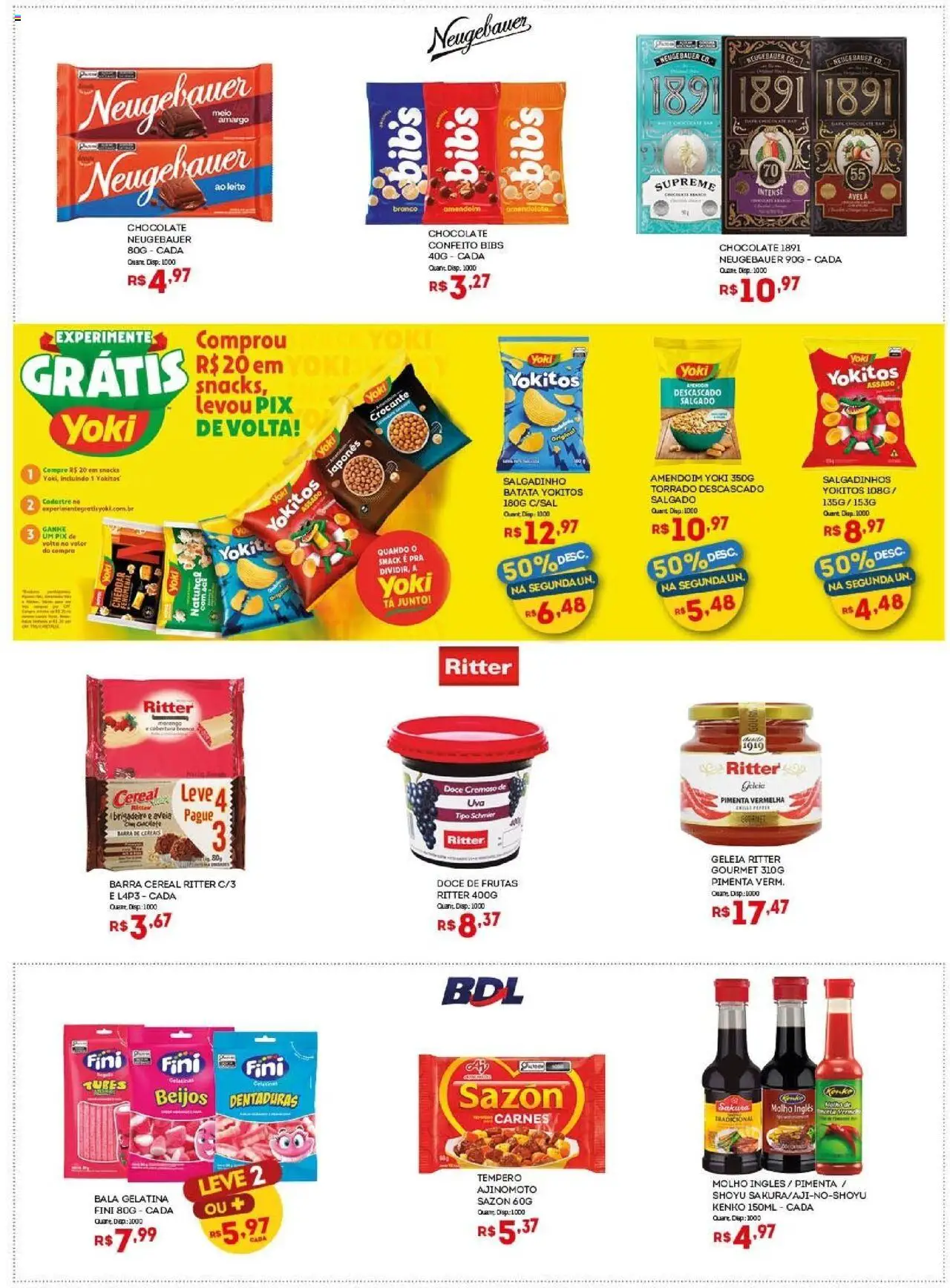 Bistek Supermercados Folheto - válido de 10.09.2025 | Página: 3 | Produtos: Neugebauer, Salgadinhos, Batata, Avelã