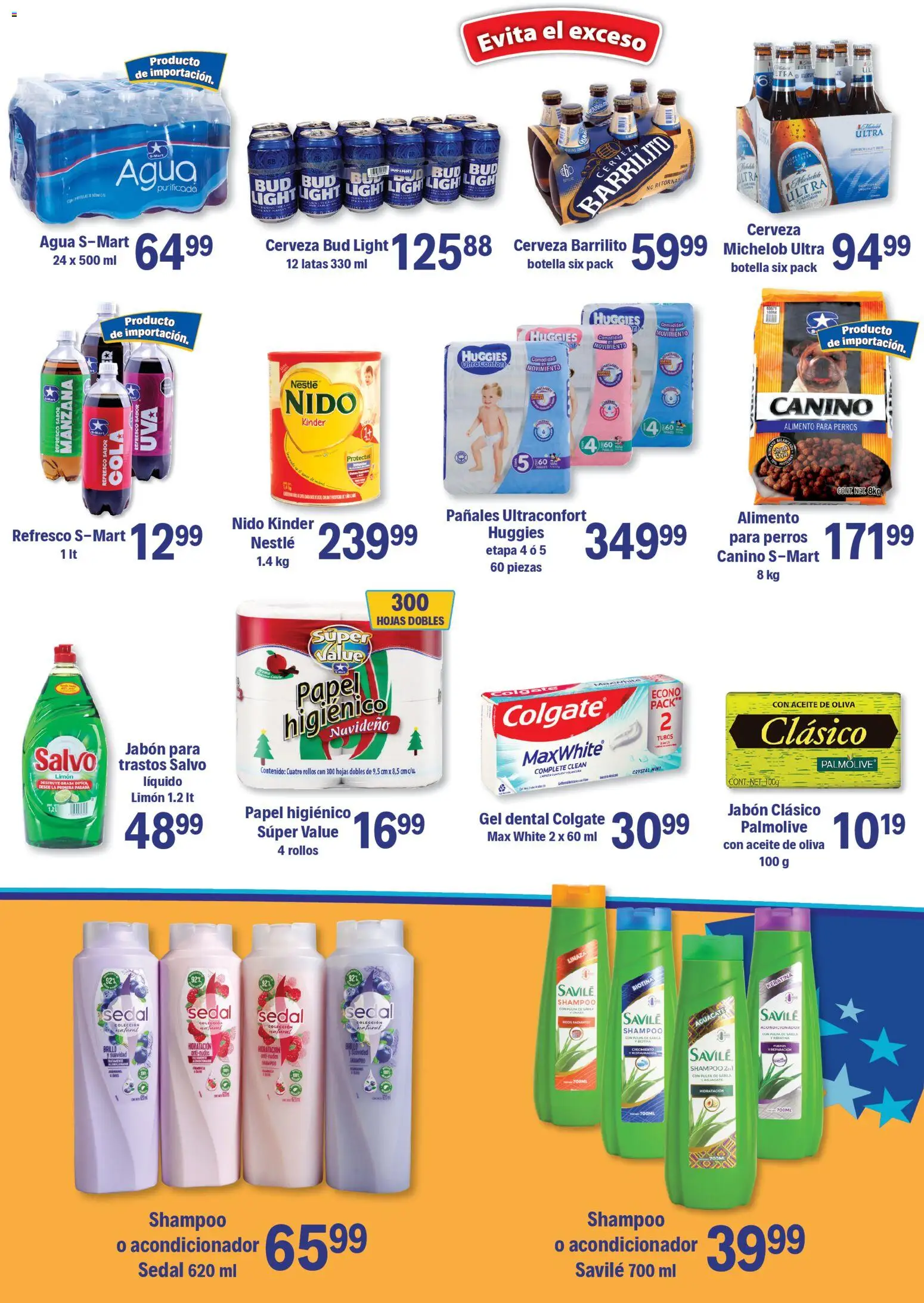 Nuevas ofertas de S-Mart válidas en toda la República Mexicana desde el 24.10.2025. ¡Encuentra las mejores ofertas en S-Mart folleto Juárez! | Página: 5 | Productos: Manzana, Aguacate, Cerveza, Papel higiénico
