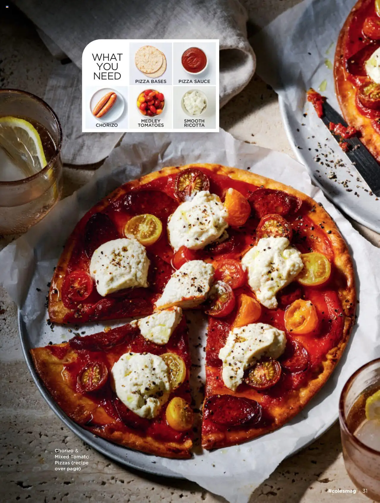 Coles catalogue - valid from 07.08.2025 | Page: 31 | Products: Pizza, Tomatoes, Sauce