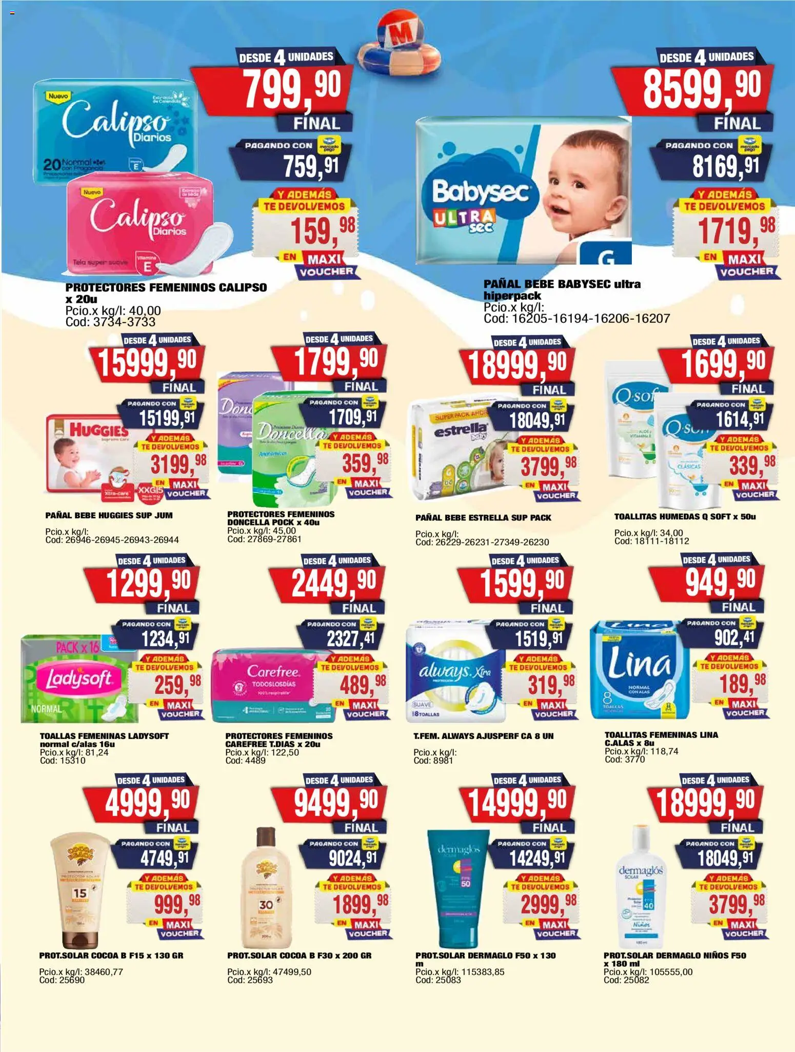 Maxiconsumo ofertas │ válido desde el 02.02.2026 | Página: 27 | Productos: Toallas, Harina, Toallitas húmedas, Té