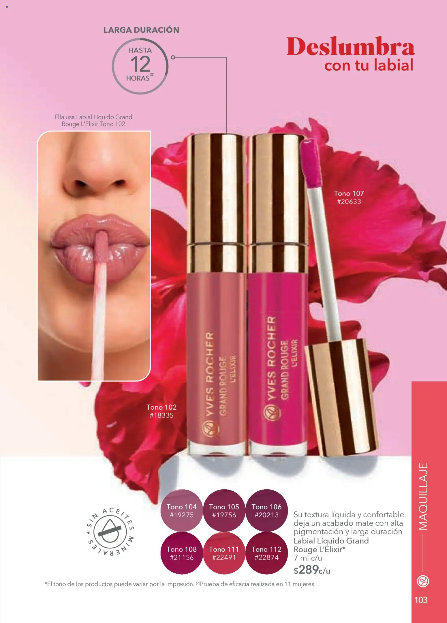 Nuevas ofertas de Yves Rocher válidas en toda la República Mexicana desde el 30.12.2025. ¡Encuentra las mejores ofertas en Yves Rocher campaña 1 2026! | Página: 105 | Productos: Mate, Maquillaje