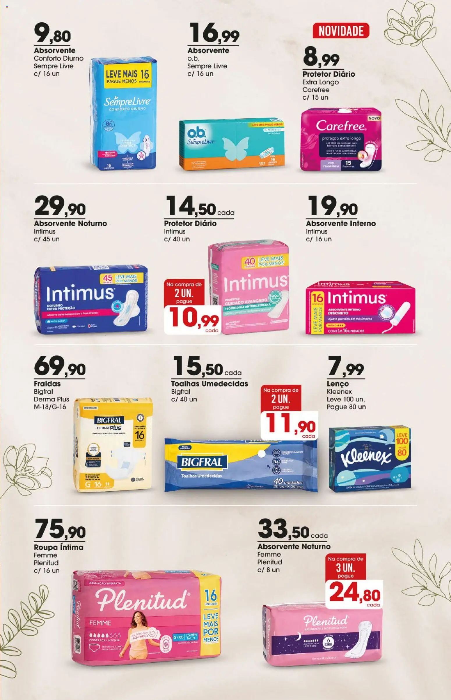 Zaffari Folheto - válido de 18.12.2025 | Página: 11 | Produtos: Lenço, Fraldas, Sempre Livre, Absorvente