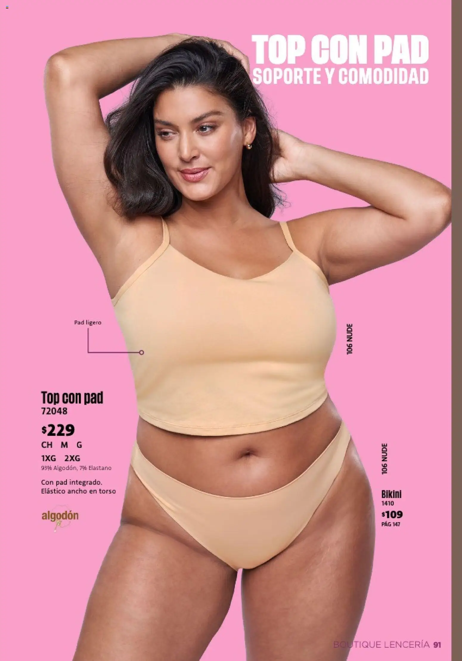 Nuevas ofertas de Ilusión válidas en toda la República Mexicana desde el 01.02.2026. ¡Encuentra las mejores ofertas en Ilusión catálogo Primavera! | Página: 93 | Productos: Algodón, Top, Lenceria, Bikini