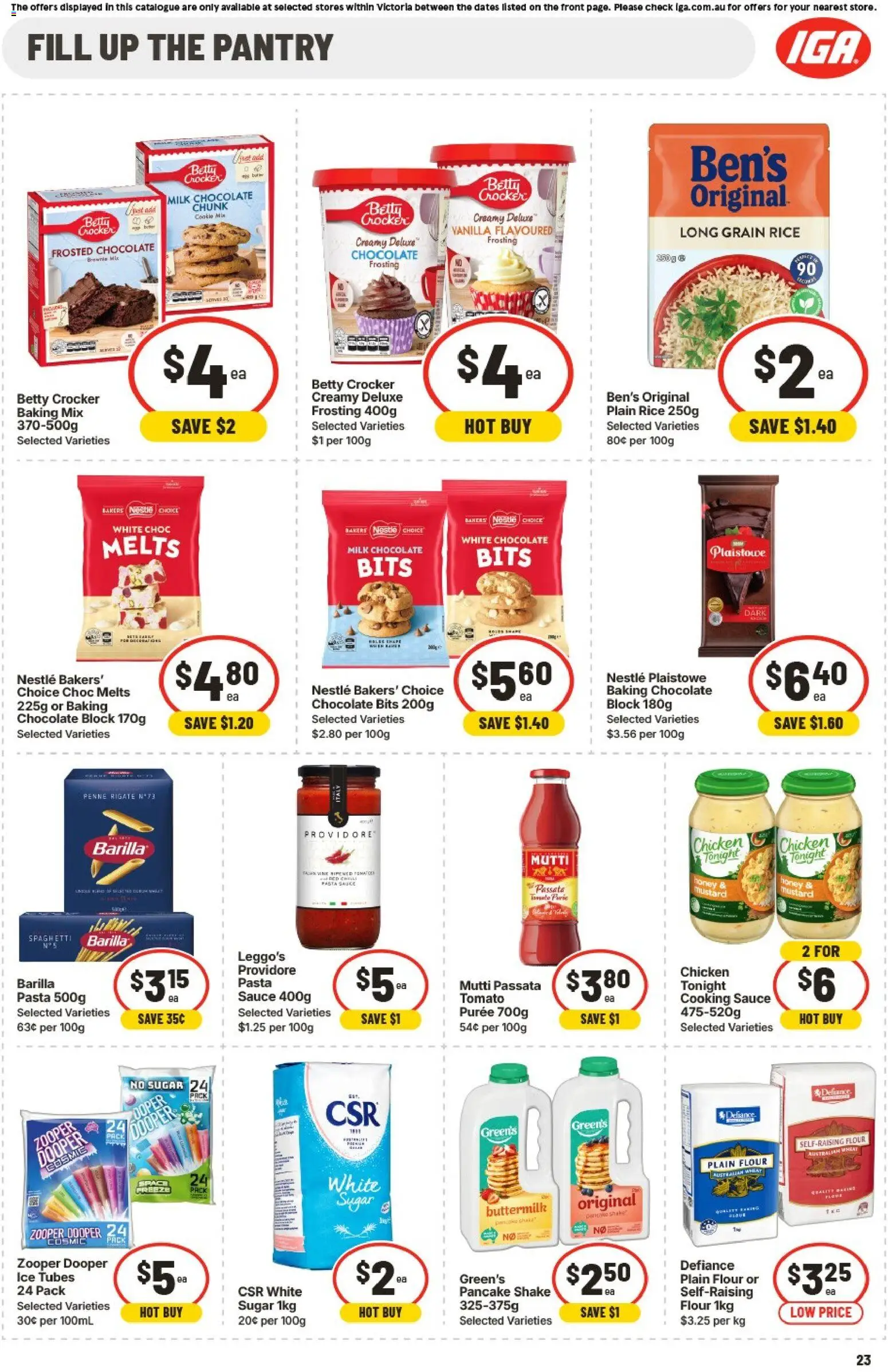 IGA catalogue - valid from 15.04.2026 | Page: 24 | Products: Frosting, Chocolate, Chicken, Pasta