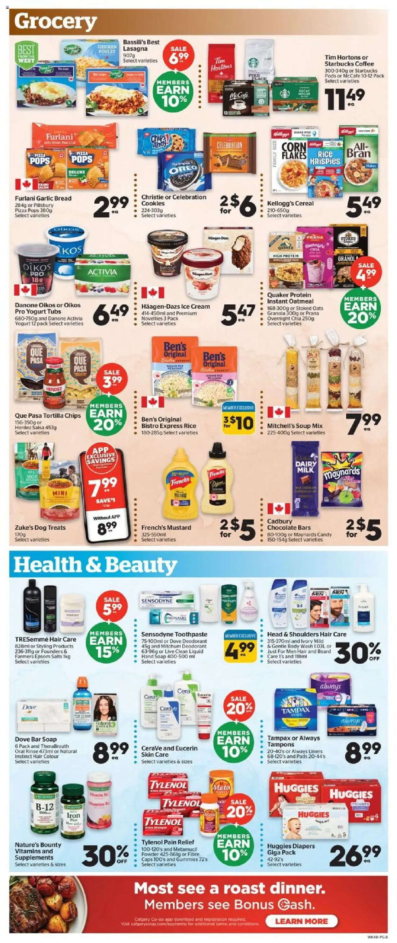 Calgary Co-op flyer valid from 02.10.2025 | Page: 9 | Products: Rice, Cream, Powder, Milk