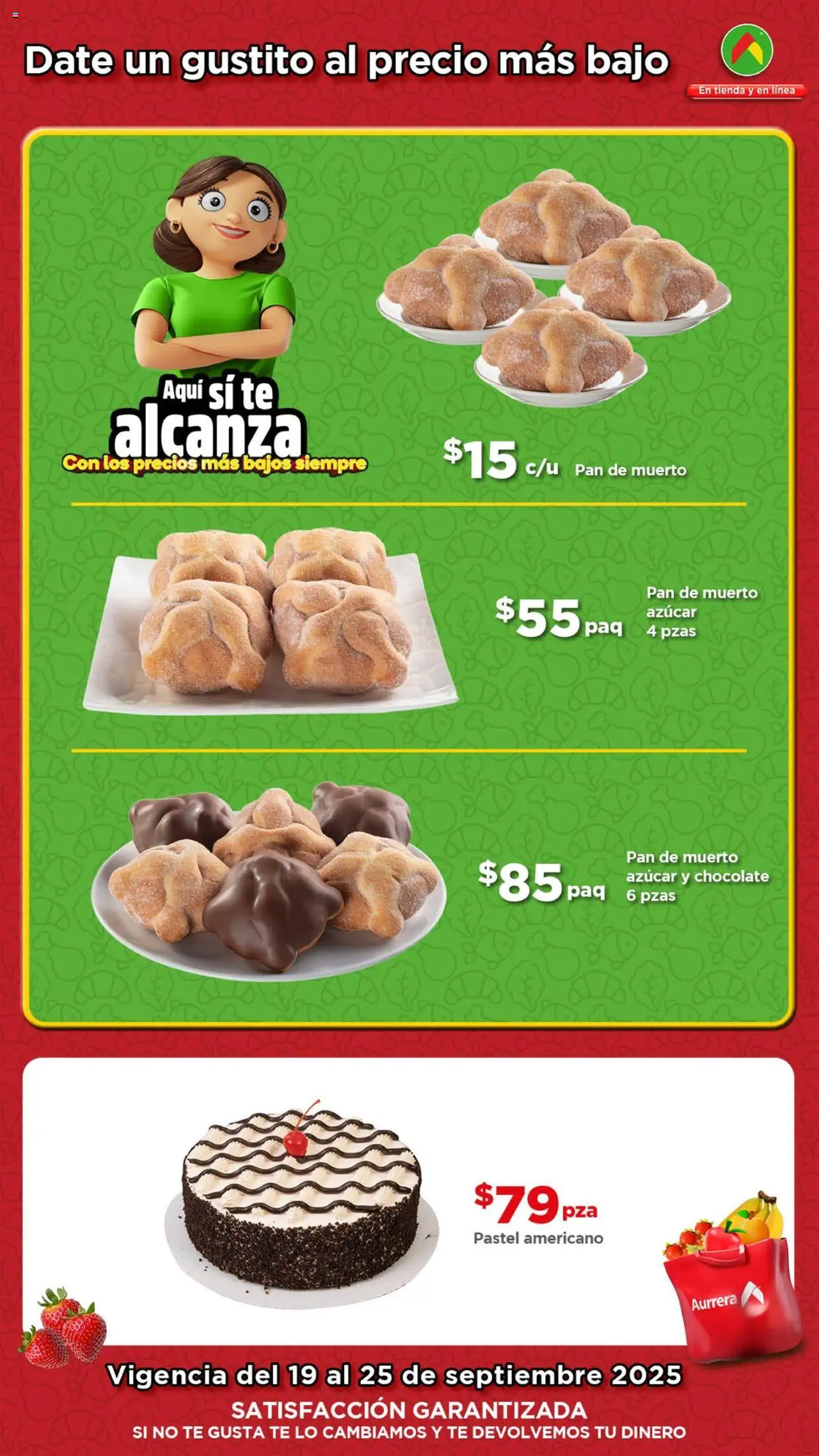 Nuevas ofertas de Bodega Aurrerá válidas en toda la República Mexicana desde el 19.09.2025. ¡Encuentra las mejores ofertas en Bodega Aurrerá - Folleto Precio más Bajo! | Página: 3 | Productos: Azúcar, Pastel, Chocolate, Té