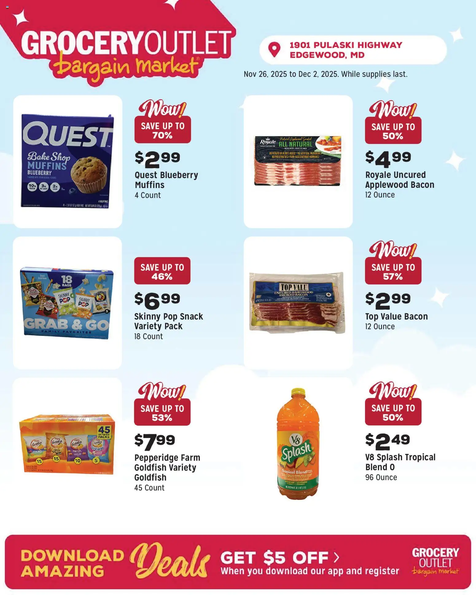 Grocery Outlet Weekly Ad - MD - valid from 26.11.2025 | Page: 8 | Products: Pork