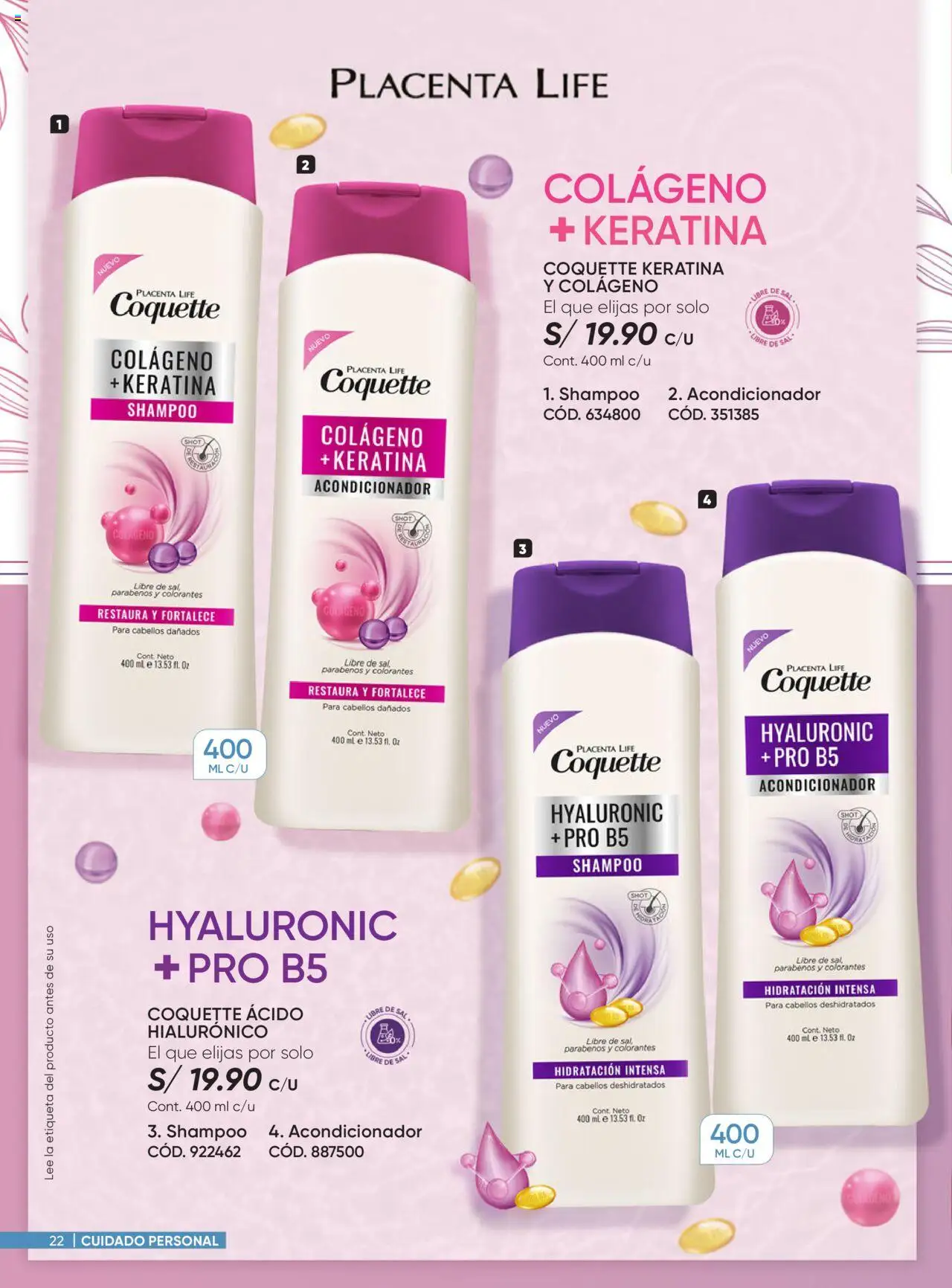 Catálogo Azzorti válido desde 18.08.2025 | Página: 22 | Productos: Shampoo, Acondicionador