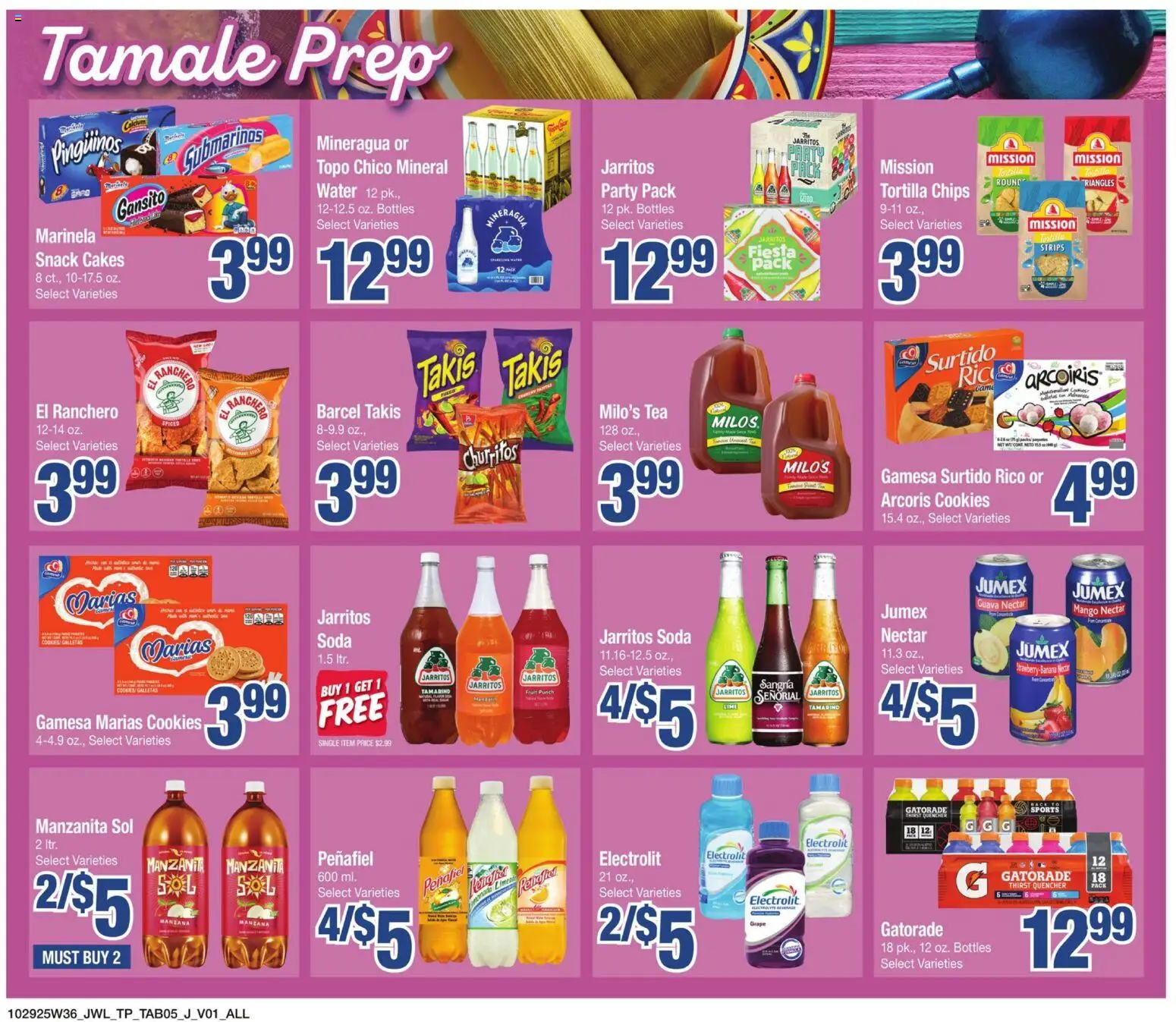 Jewel Osco Specialty Publication - valid from 29.10.2025 | Page: 5 | Products: Tea, Chips, Water, Mango