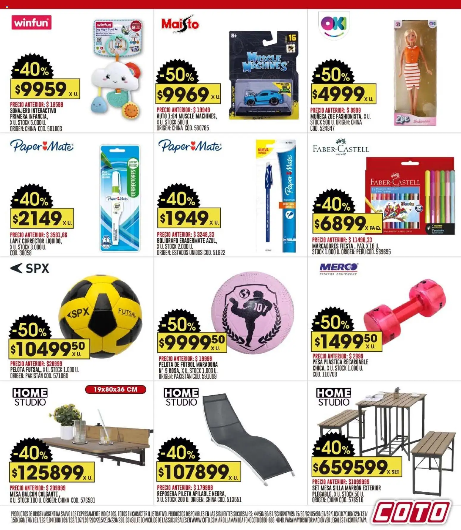 Coto - Ofertas │ válido desde el 17.11.2025 | Página: 23 | Productos: Mesa, Silla, Pileta, Pelota
