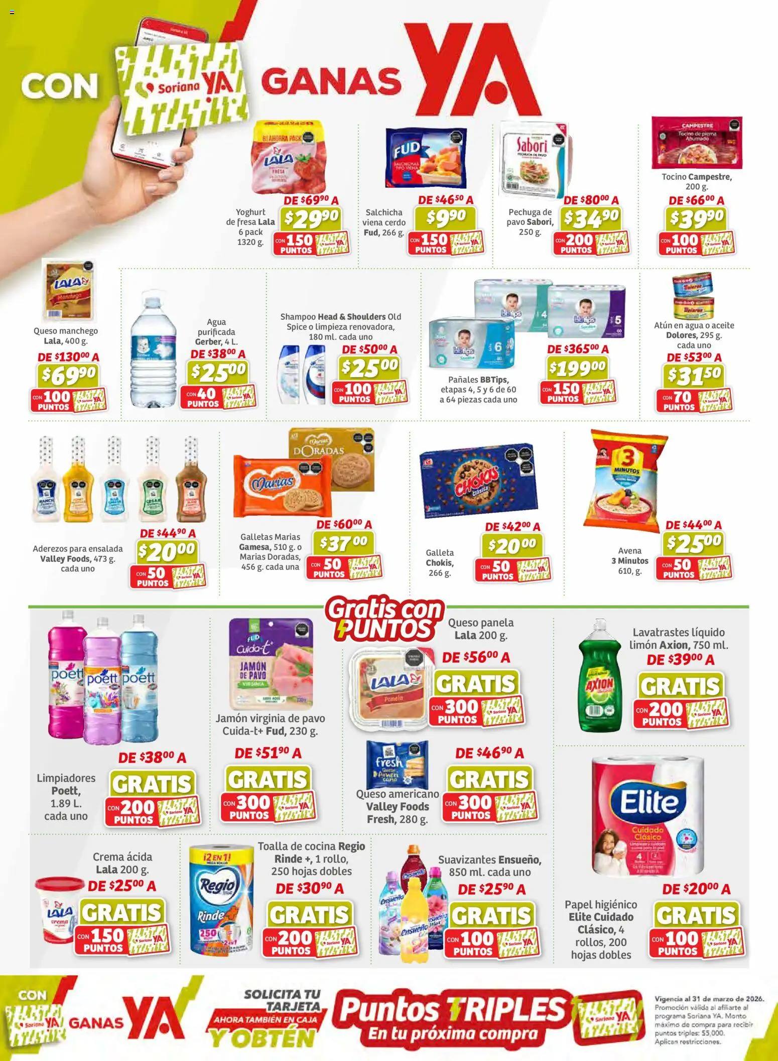 Nuevas ofertas de Soriana válidas en toda la República Mexicana desde el 26.02.2026. ¡Encuentra las mejores ofertas en Soriana - Preciazazaso Híper: Valle de México! | Página: 8 | Productos: Aceite, Cerdo, Toalla, Papel higiénico