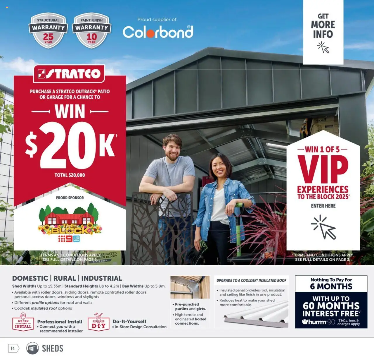 Stratco catalogue - valid from 08.08.2025 | Page: 14 | Products: Shed, Domestic, Bed