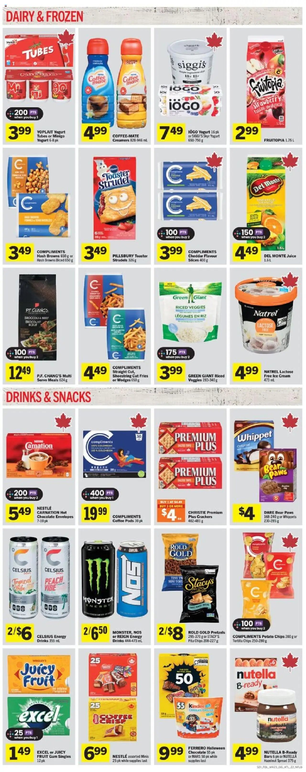 Foodland flyer valid from 02.10.2025 | Page: 7 | Products: Beef, Chips, Cream, Toaster