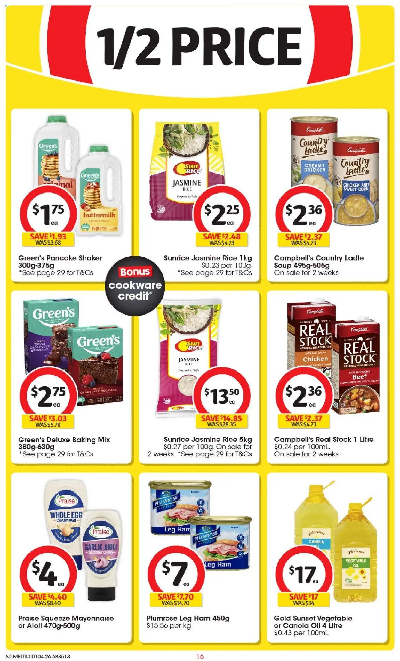 Coles catalogue - valid from 01.04.2026 | Page: 16 | Products: Chocolate, Ham, Beef, Soup
