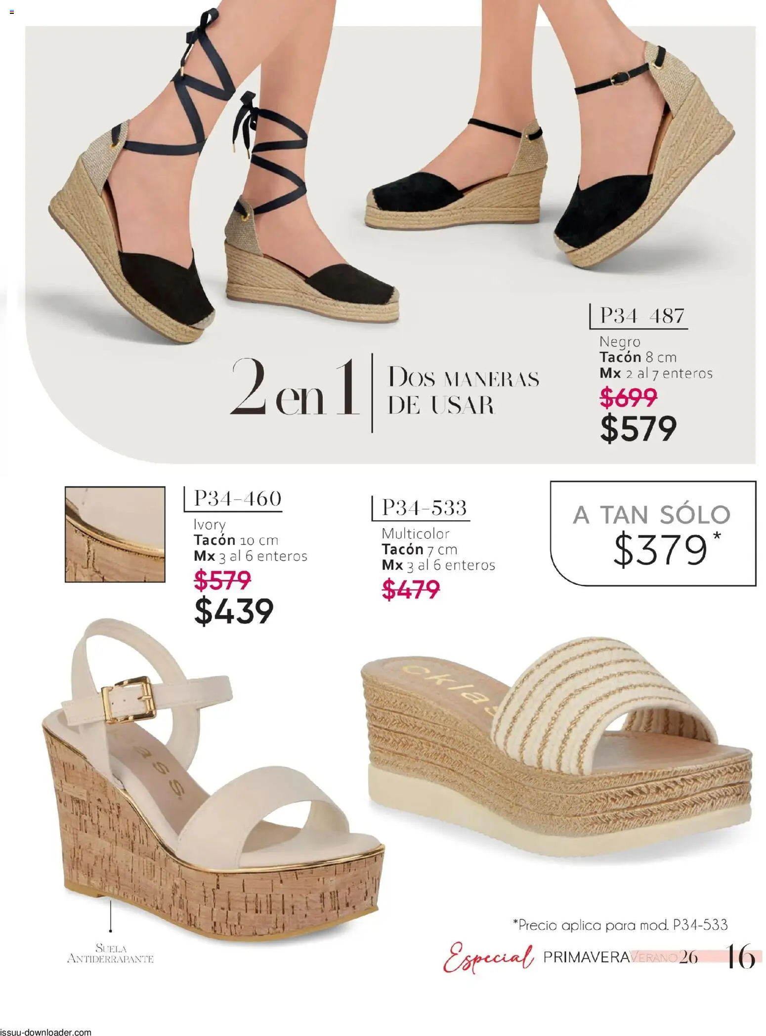 Nuevas ofertas de Cklass válidas en toda la República Mexicana desde el 26.01.2026. ¡Encuentra las mejores ofertas en Cklass catálogo Especial Calzado! | Página: 17