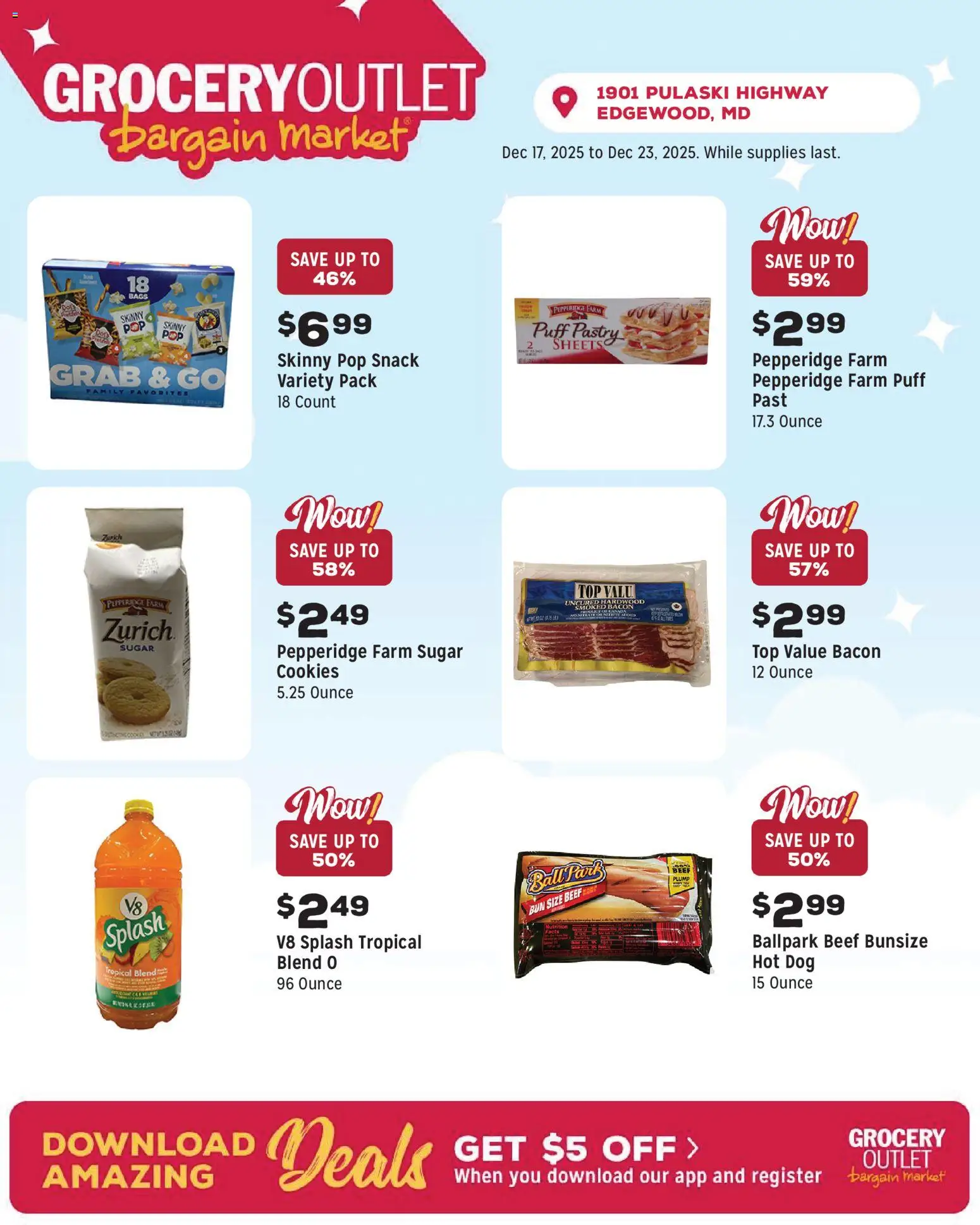 Grocery Outlet Weekly Ad - MD - valid from 17.12.2025 | Page: 7 | Products: Beef, Cookies, Sugar, Puff Pastry