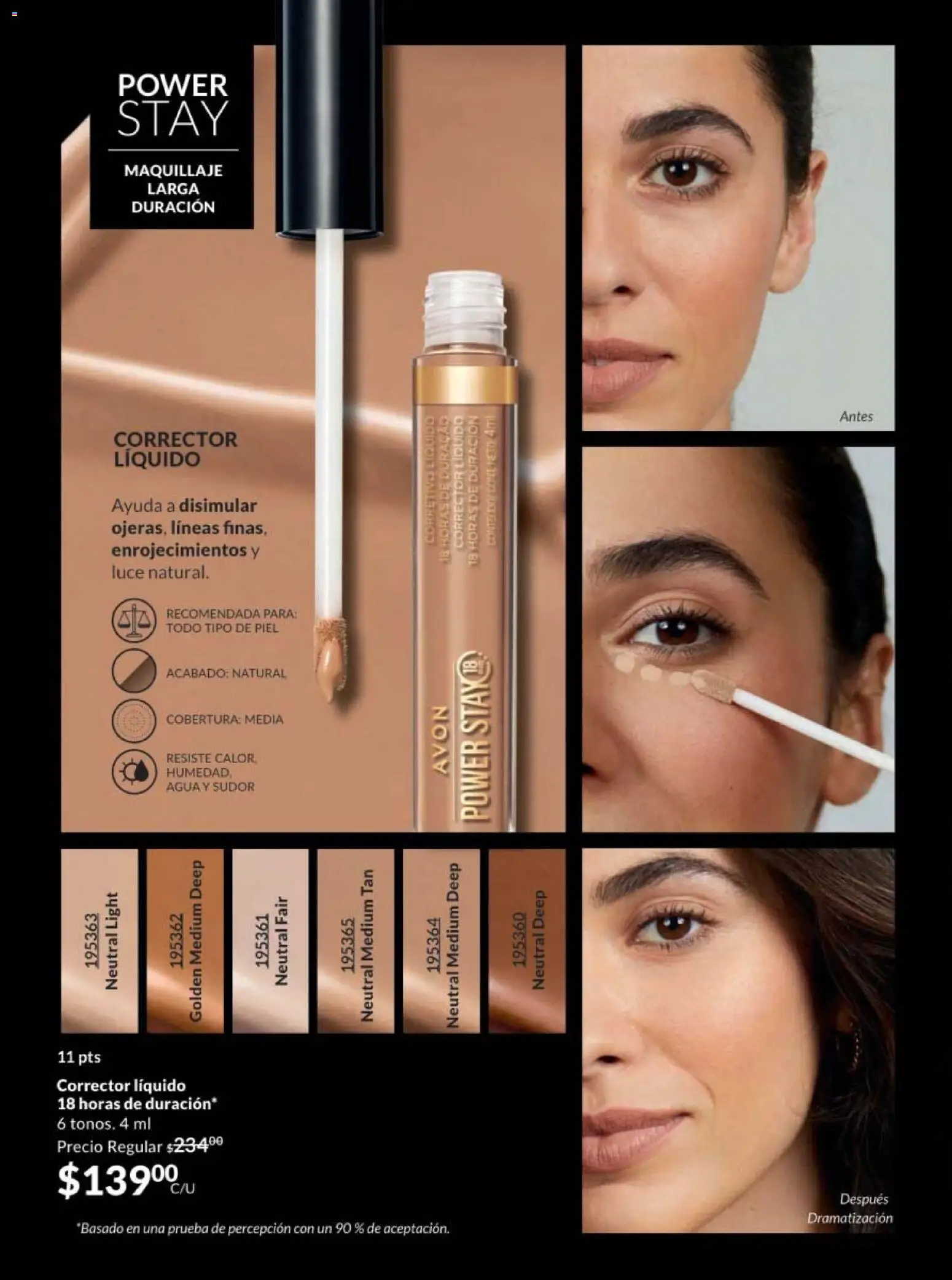 Nuevas ofertas de AVON válidas en toda la República Mexicana desde el 30.01.2026. ¡Encuentra las mejores ofertas en AVON campaña 3 2026! | Página: 50 | Productos: Agua, Maquillaje, Corrector