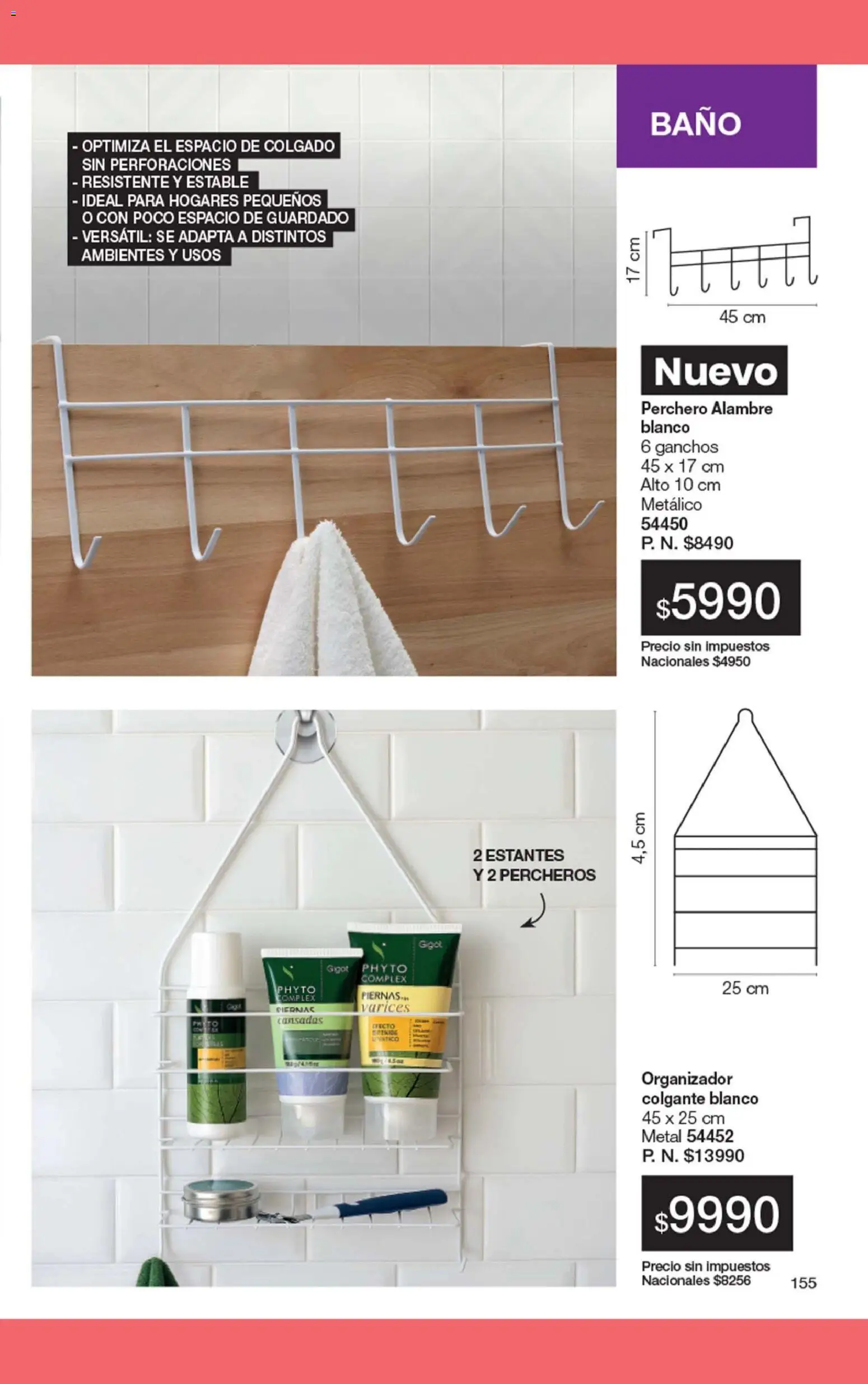 Gigot - CAMPAÑA 01 │ válido desde el 01.01.2026 | Página: 161 | Productos: Organizador, Estantes, Baño, Perchero