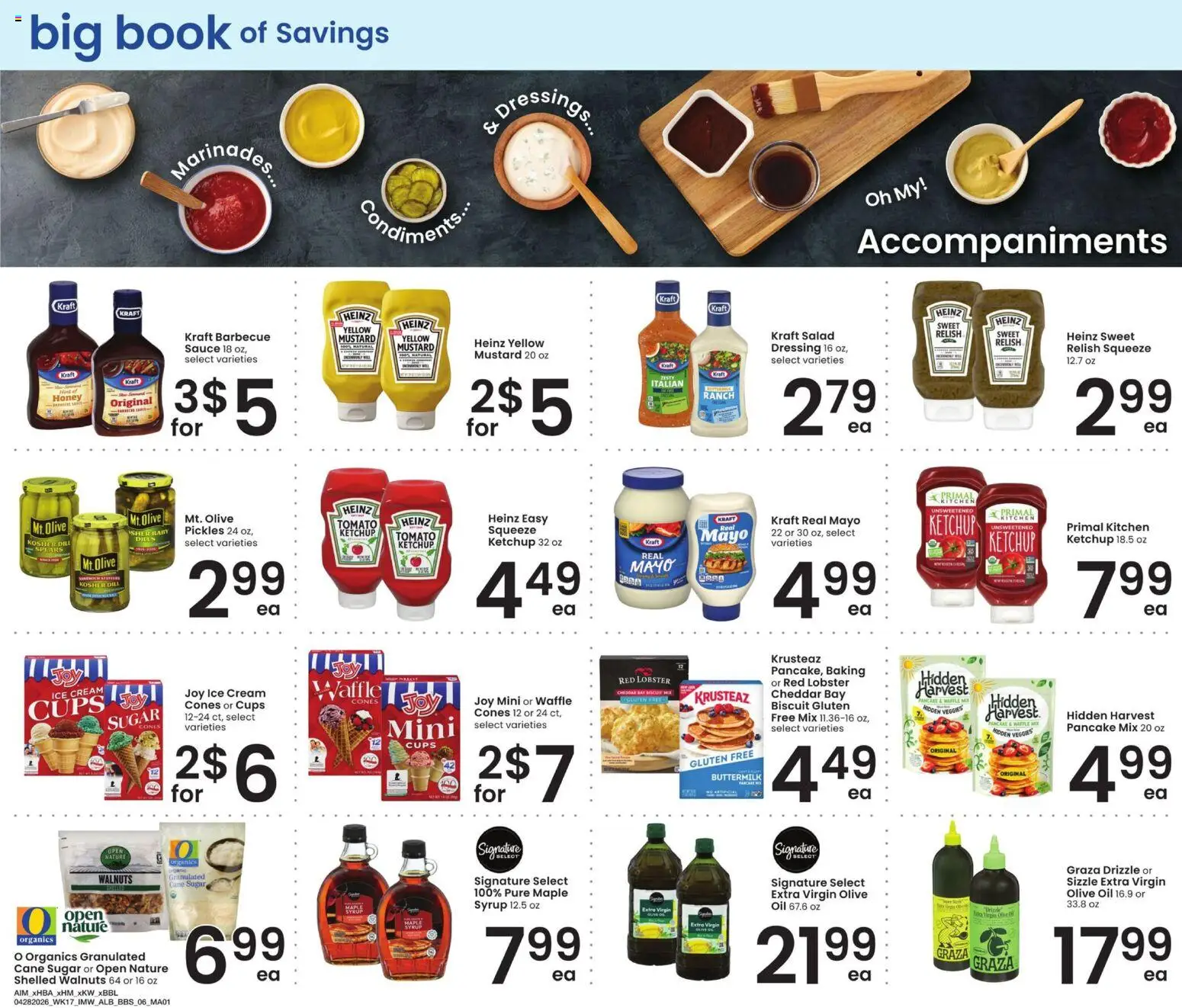 Albertsons Big Book of Savings - valid from 28.04.2026 | Page: 6 | Products: Oil, Ketchup, Cream, Salad