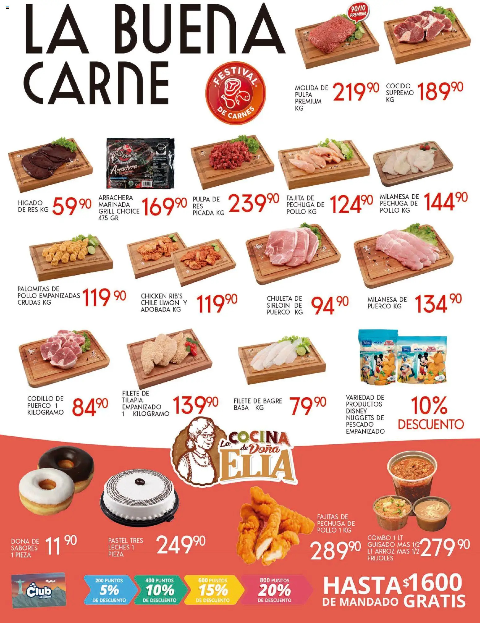 Nuevas ofertas de Alsuper válidas en toda la República Mexicana desde el 21.10.2025. ¡Encuentra las mejores ofertas en Alsuper folleto Laguna! | Página: 2 | Productos: Pollo, Pastel, Arroz, Cocina
