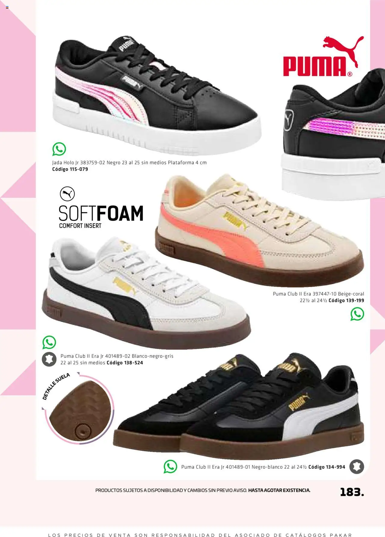 Nuevas ofertas de SC Pakar válidas en toda la República Mexicana desde el 29.08.2025. ¡Encuentra las mejores ofertas en SC Pakar - Catálogo Otoño Women! | Página: 183