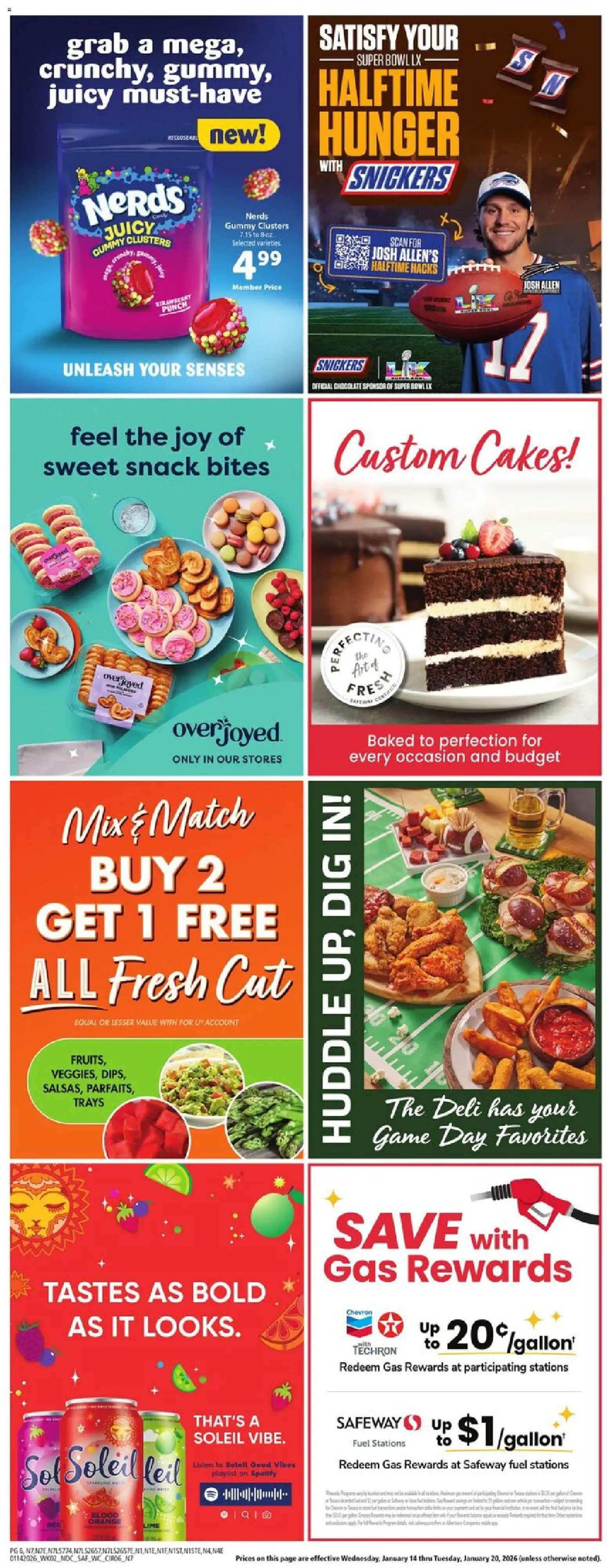 Safeway Weekly Ad - valid from 14.01.2026 | Page: 6 | Products: Wc, Chocolate, Lime, Game