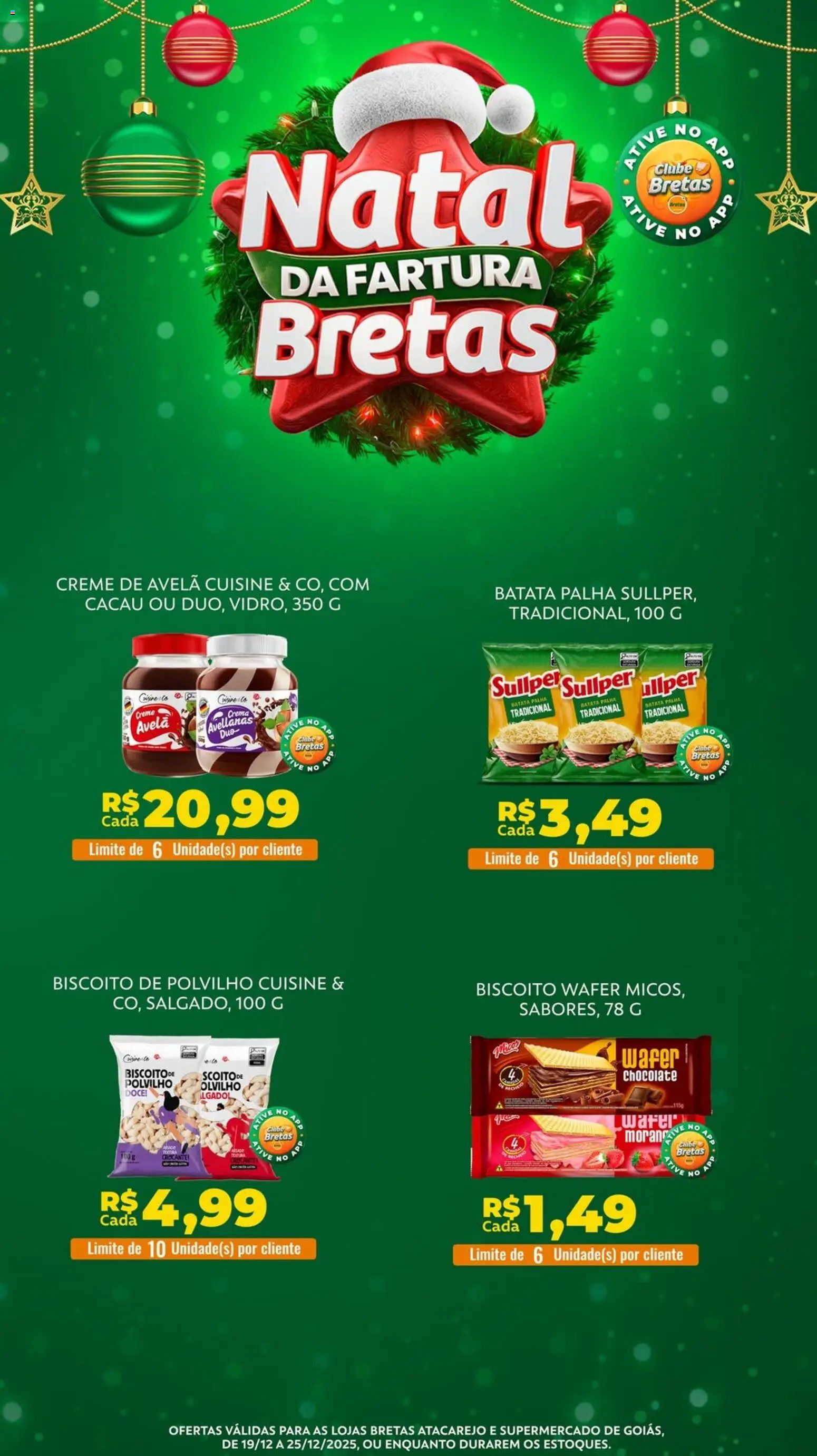 Bretas Folheto - válido de 19.12.2025 | Página: 2 | Produtos: Chocolate, Creme, Batata palha, Creme de avelã
