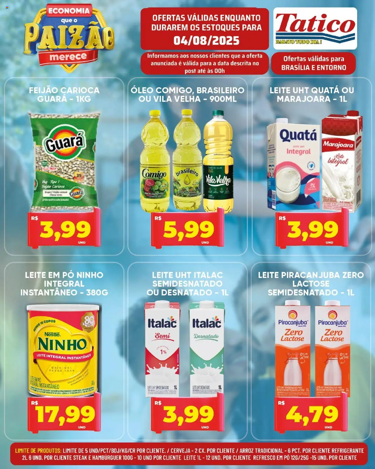 Tatico Folheto - válido de 04.08.2025 | Página: 2 | Produtos: Pó, Refresco, Arroz, Leite em pó