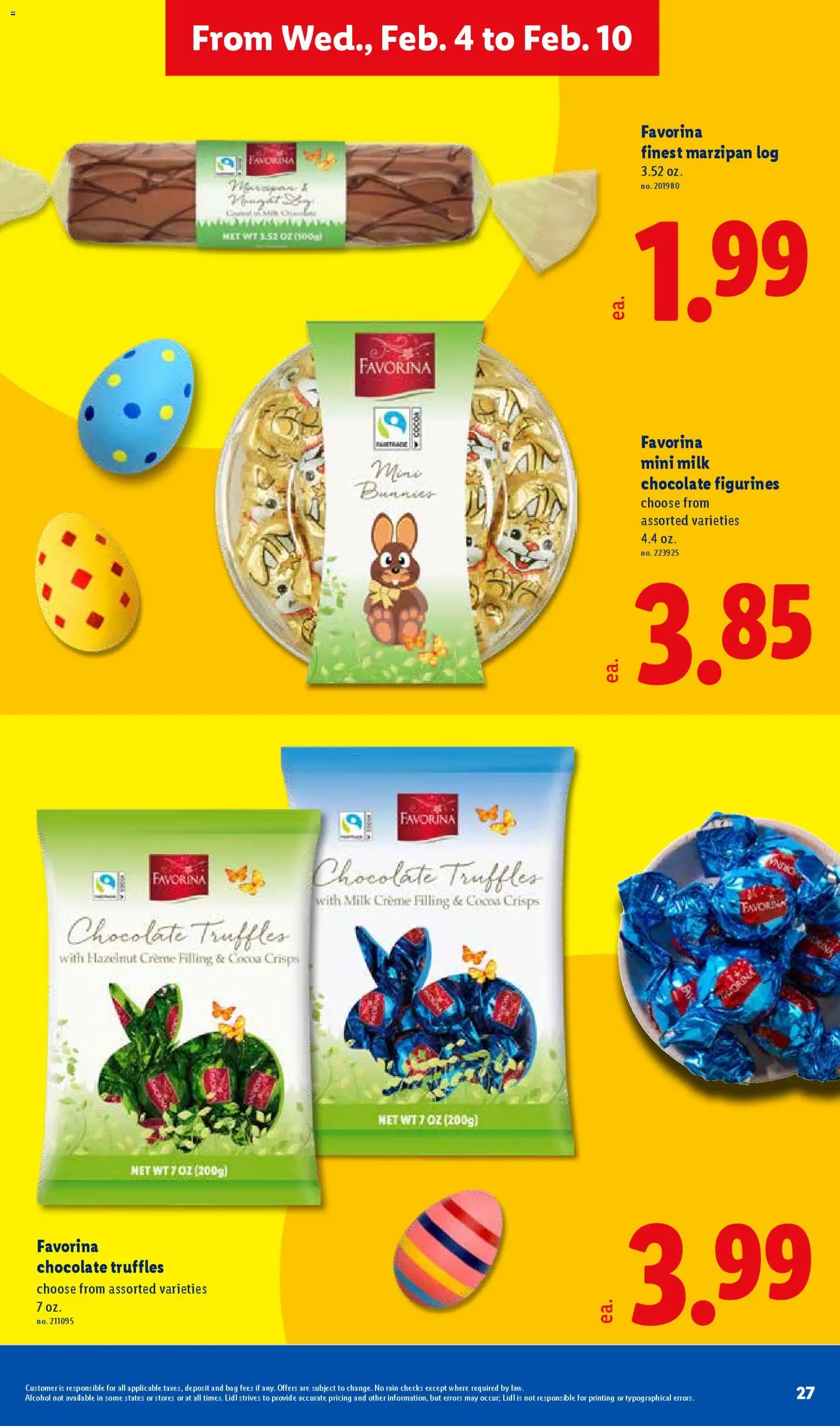 Lidl Weekly Ad - valid from 04.02.2026 | Page: 27 | Products: Milk, Chocolate, Bag