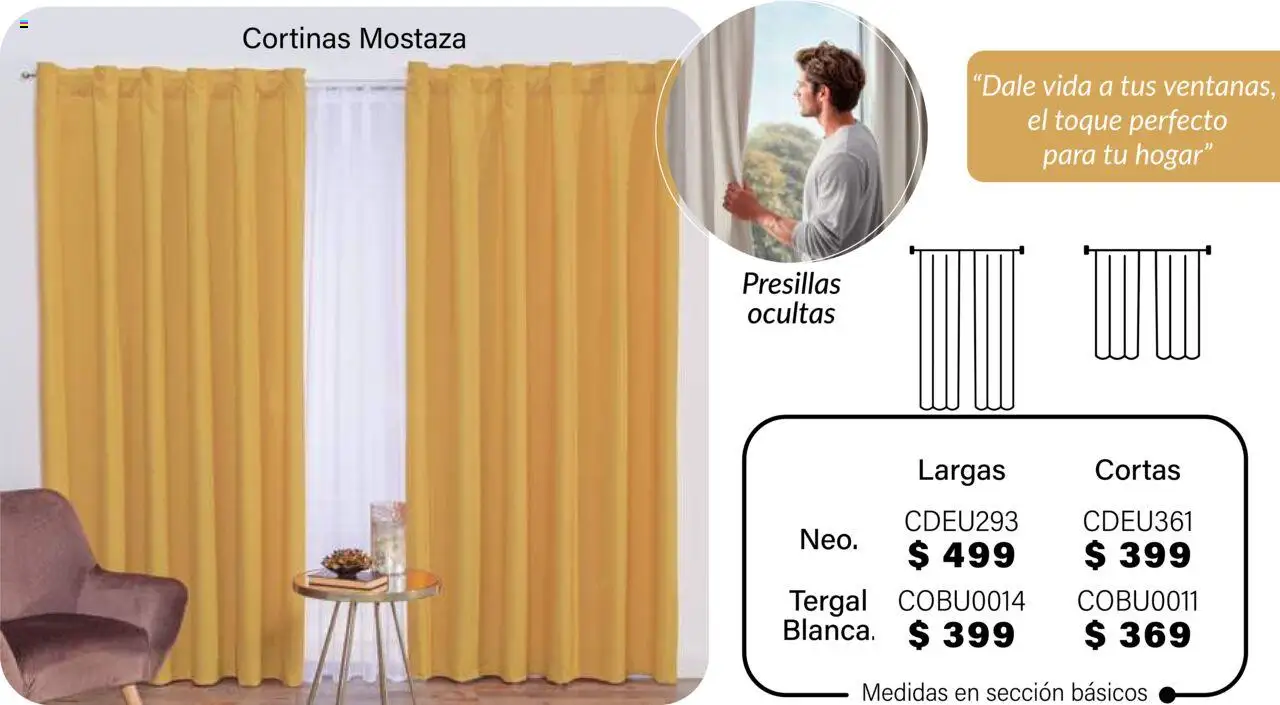 Nuevas ofertas de Colchas Concord válidas en toda la República Mexicana desde el 01.08.2025. ¡Encuentra las mejores ofertas en Colchas Concord - Catálogo! | Página: 6 | Productos: Mostaza, Cortinas