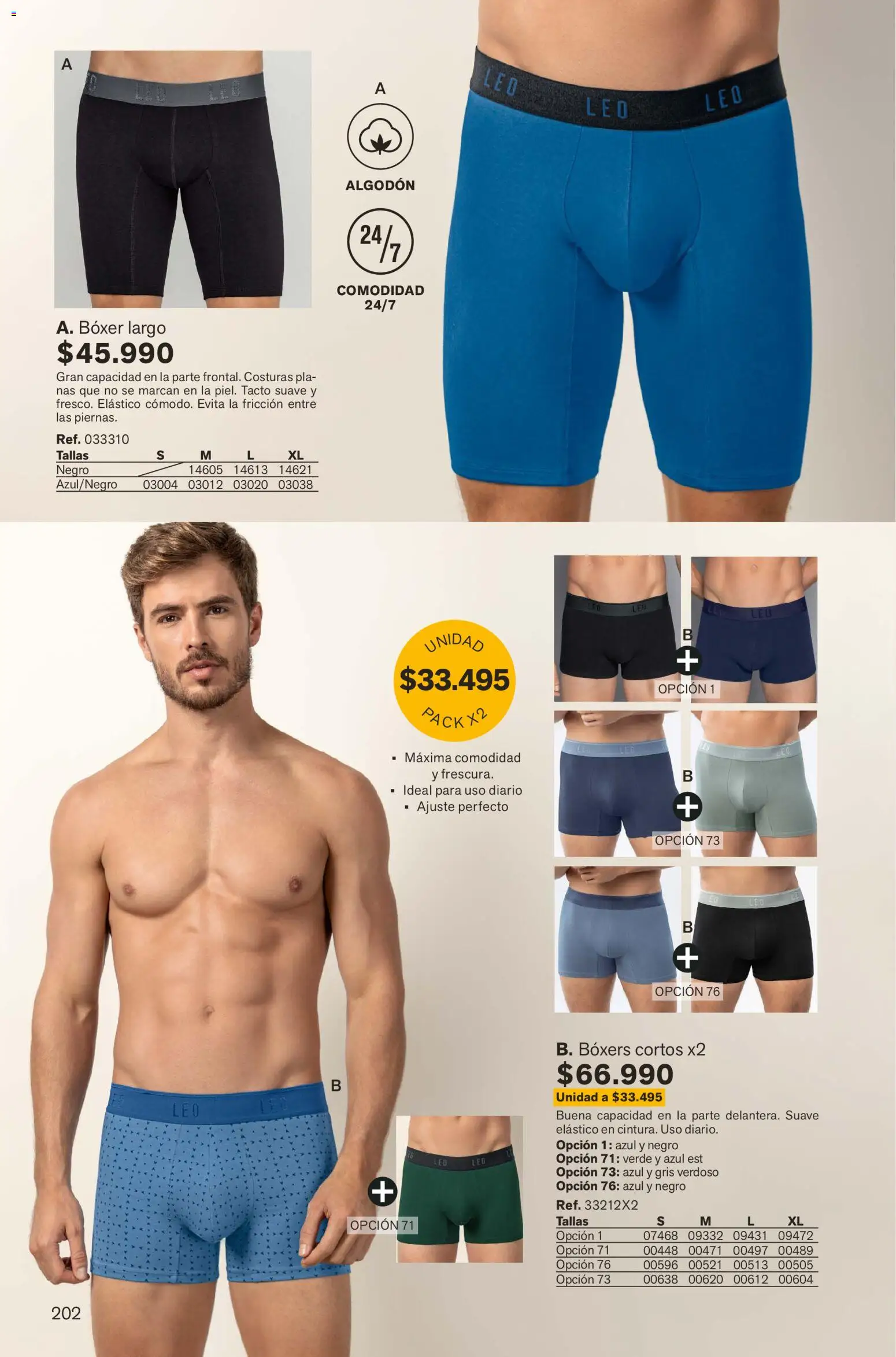 Leonisa revista - valida desde el 01.02.2026 | Página: 202 | Productos: Algodón, Boxers