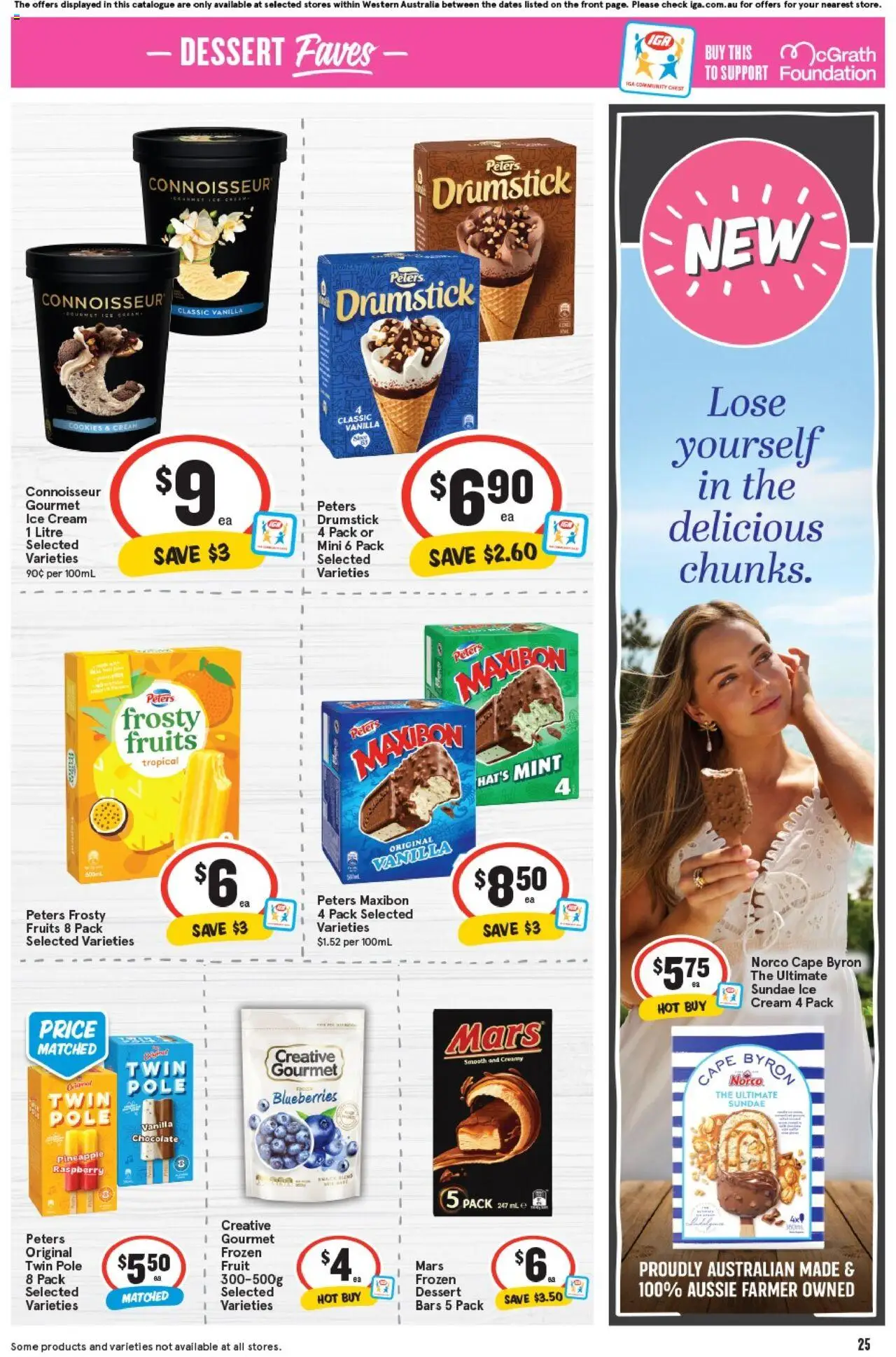 IGA catalogue - valid from 17.09.2025 | Page: 28 | Products: Cream, Fruits, Blueberries, Foundation