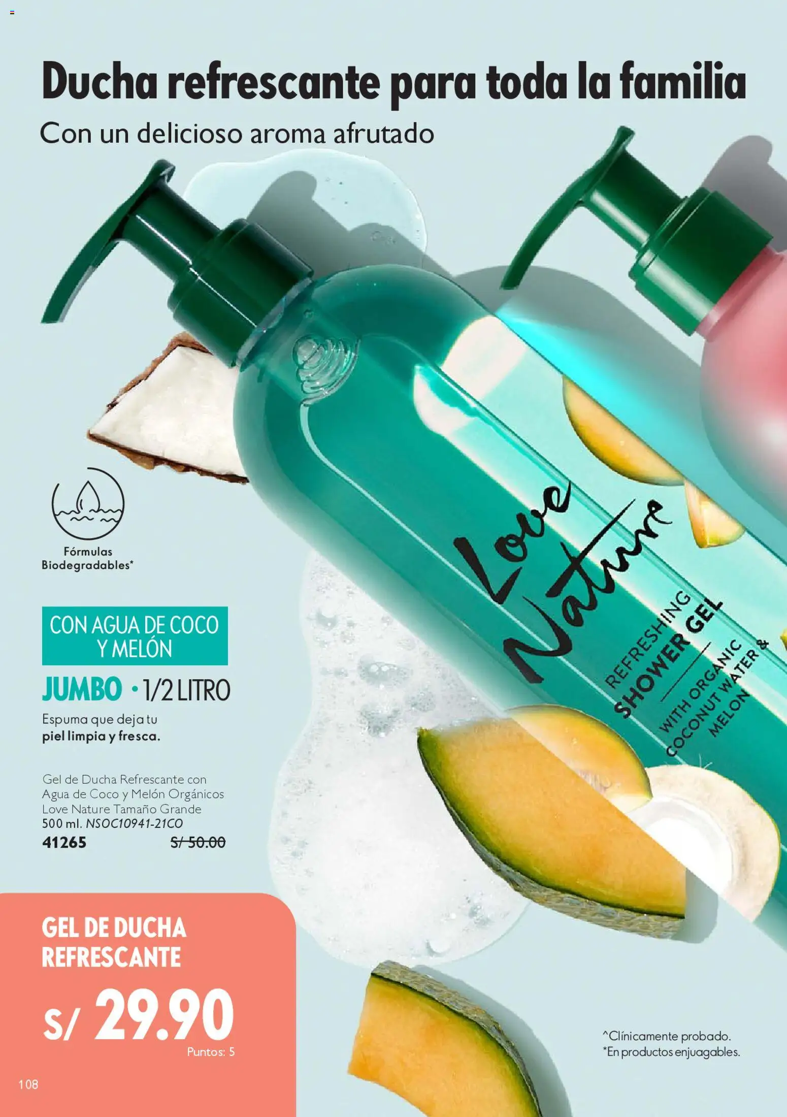 Catálogo Oriflame válido desde 18.04.2026 | Página: 108 | Productos: Gel de ducha, Ducha
