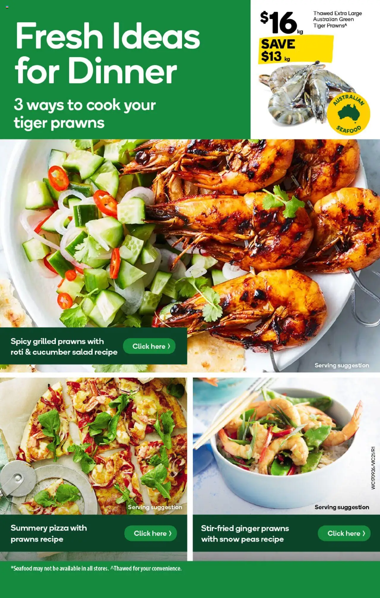 Woolworths catalogue - valid from 17.09.2025 | Page: 19 | Products: Ginger, Pizza, Prawns, Seafood