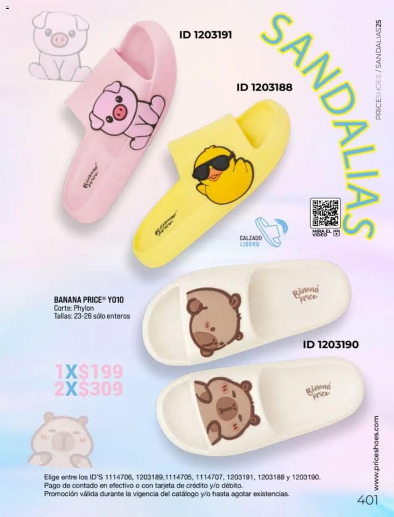 Nuevas ofertas de Price Shoes válidas en toda la República Mexicana desde el 27.01.2025. ¡Encuentra las mejores ofertas en Price Shoes catálogo Sandalias! | Página: 401 | Productos: Sandalias, Video