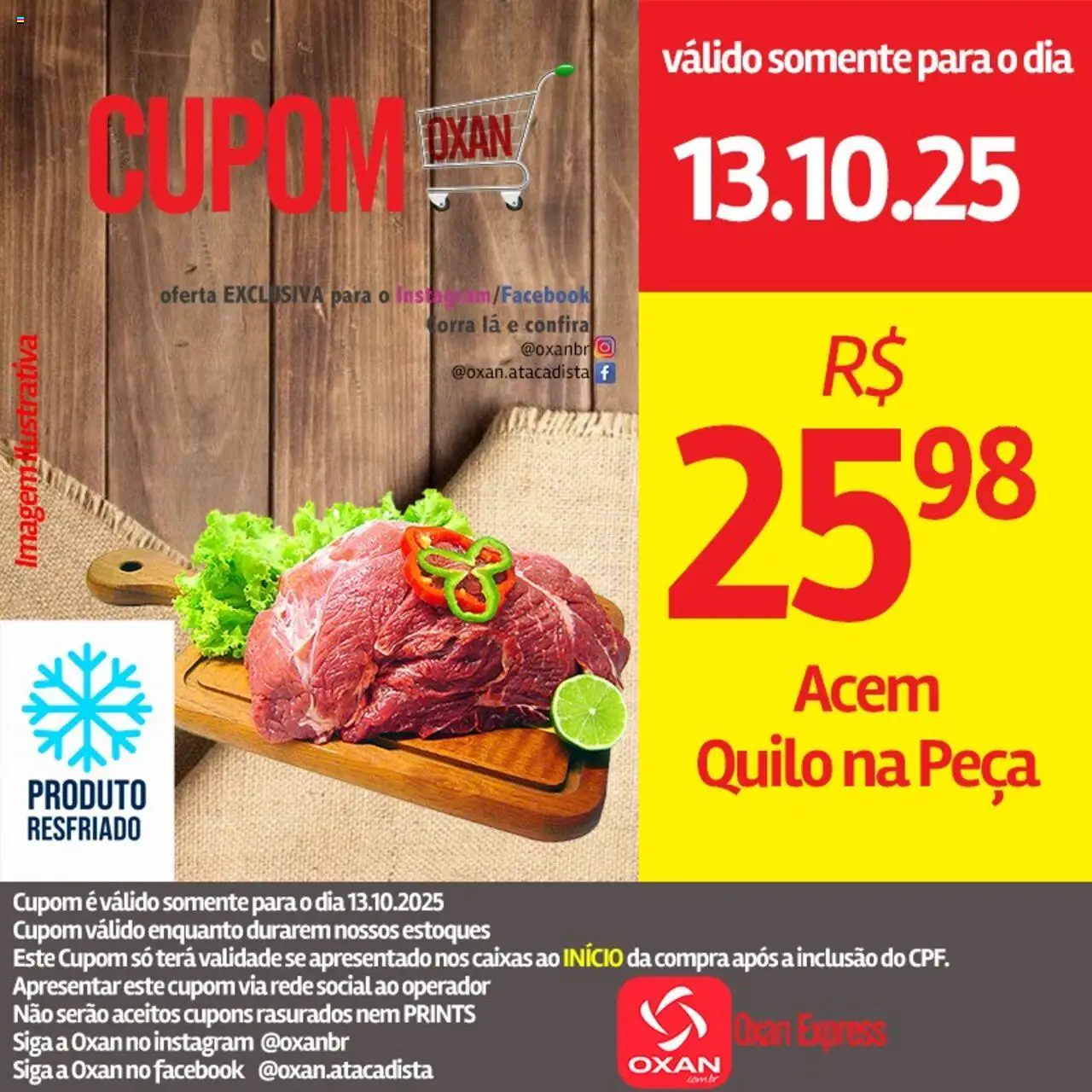 Oxan Atacadista Folheto - válido de 13.10.2025 | Página: 6 | Produtos: Acém