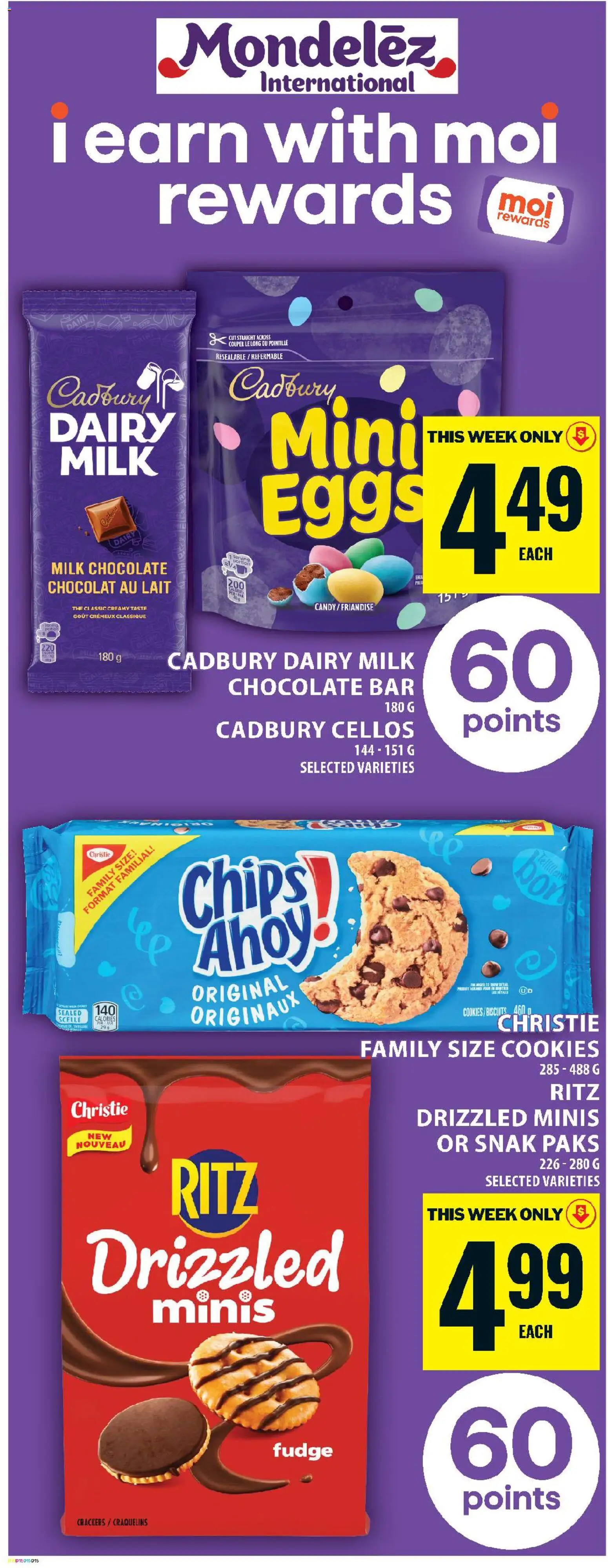 Food Basics flyer valid from 09.04.2026 | Page: 18 | Products: Cookies, Milk, Eggs, Chocolate